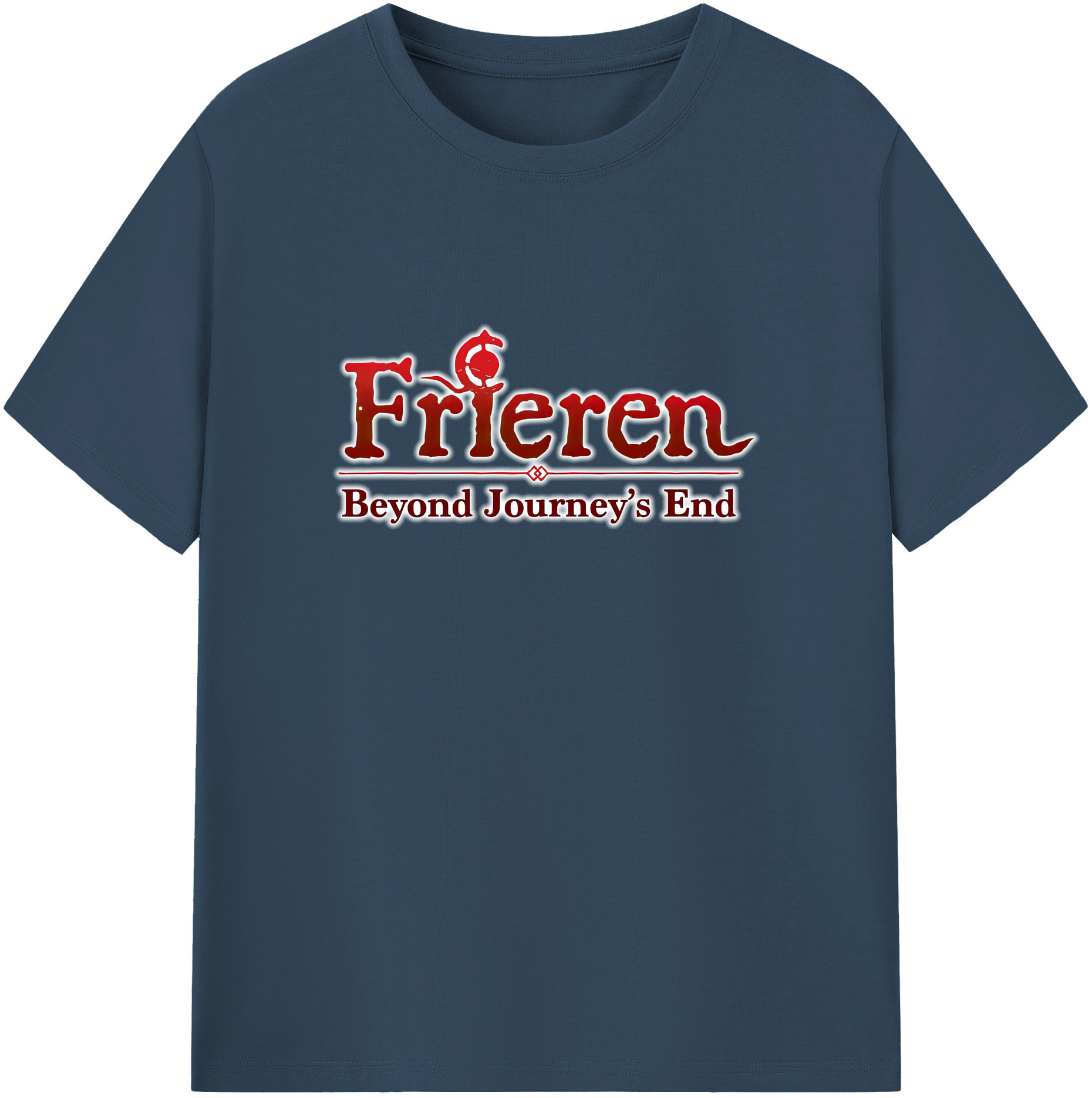 （画像用） 葬送のフリーレン Frieren レディースカジュアルプリントTシャツ（綿100％）