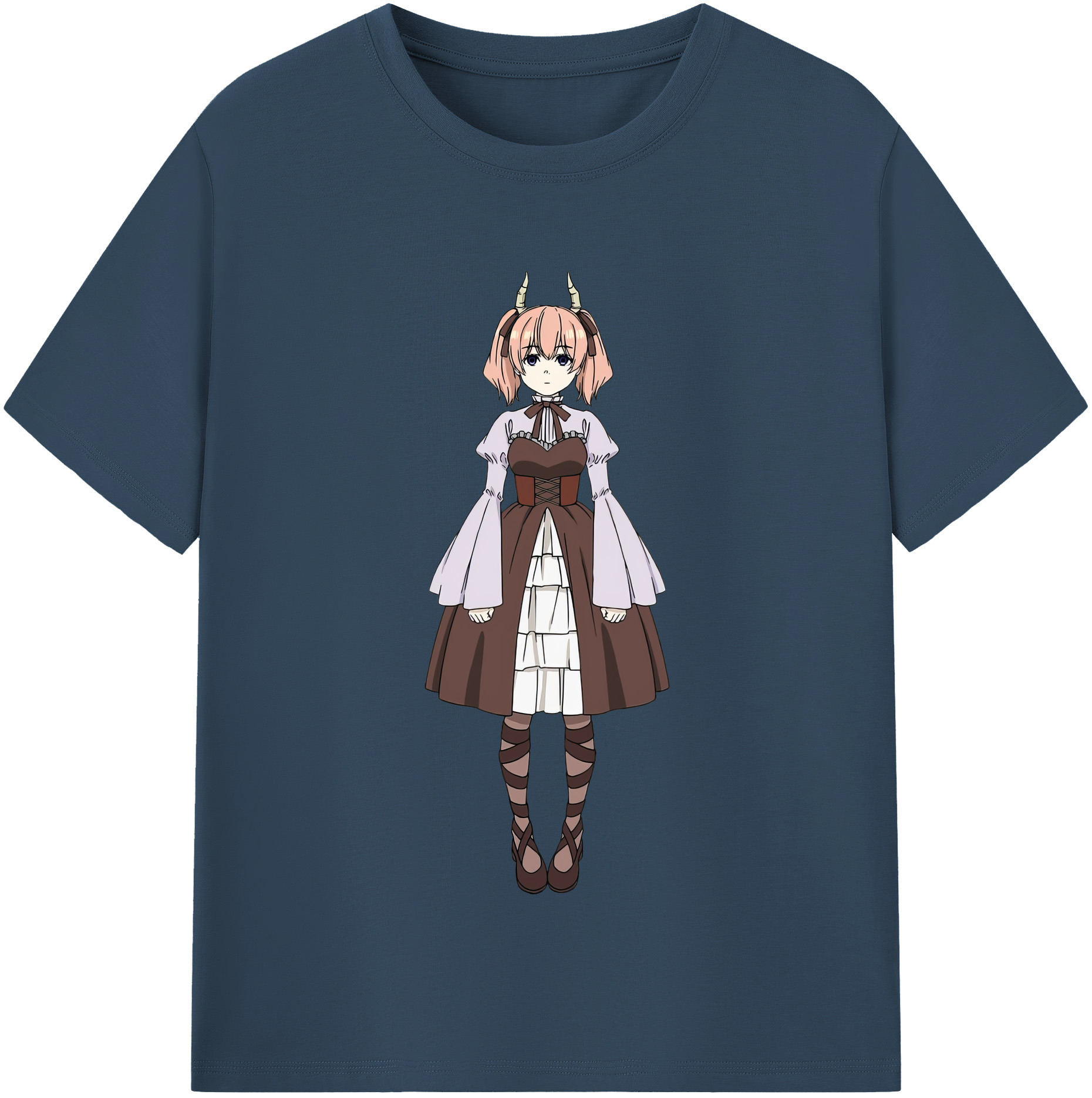 （画像用） 葬送のフリーレン Frieren レディースカジュアルプリントTシャツ（綿100％）