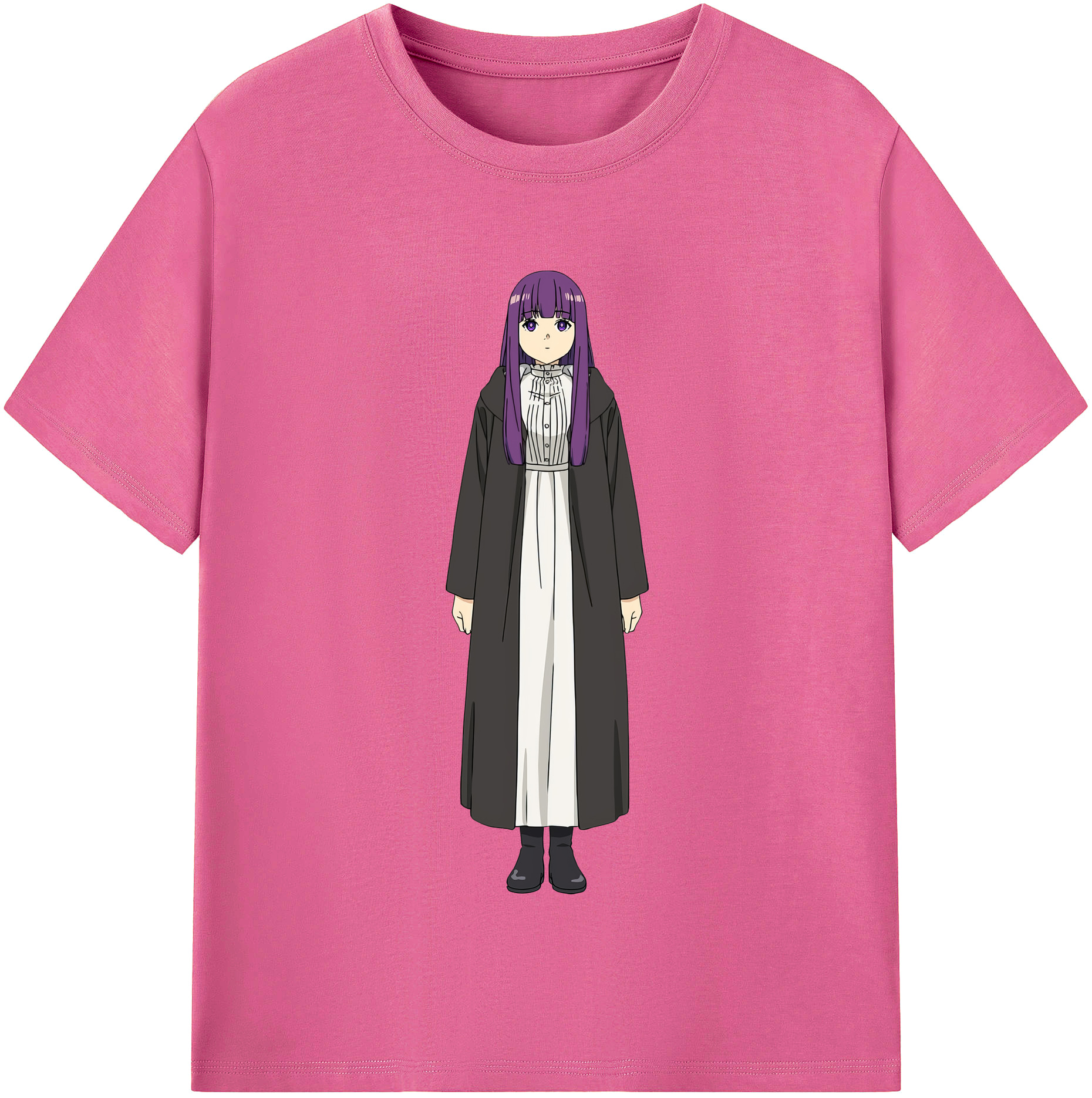 （画像用） 葬送のフリーレン Frieren レディースカジュアルプリントTシャツ（綿100％）