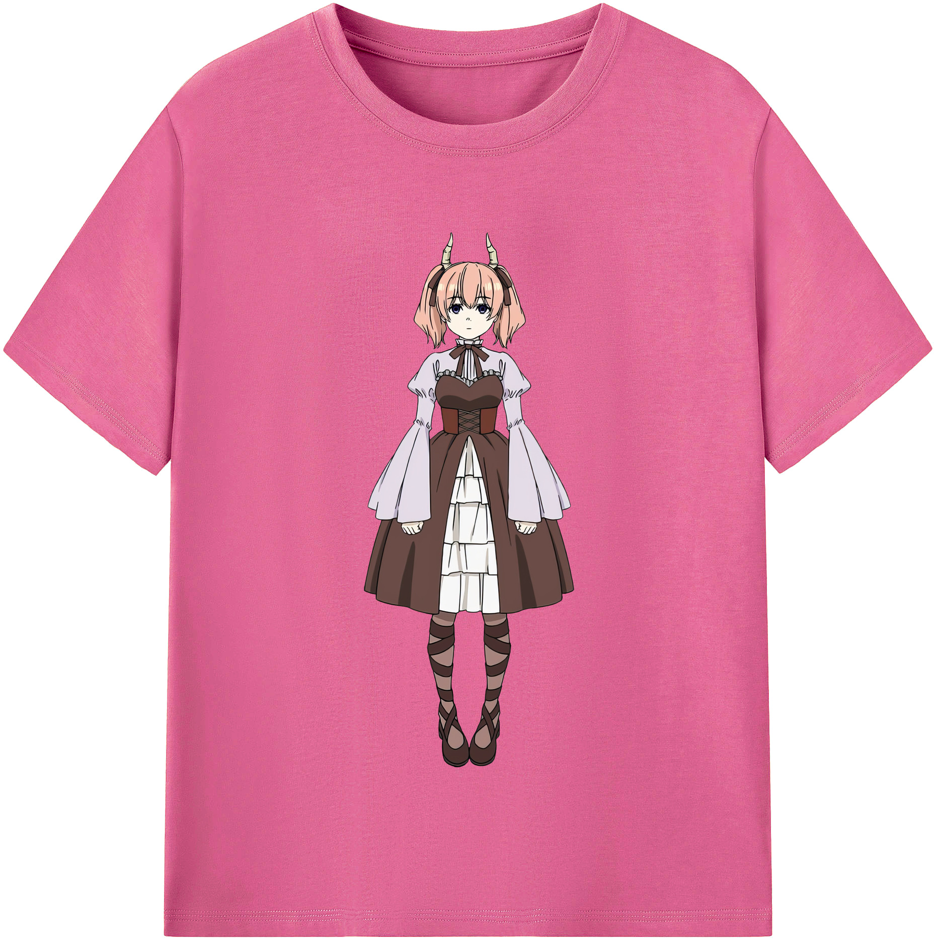 （画像用） 葬送のフリーレン Frieren レディースカジュアルプリントTシャツ（綿100％）