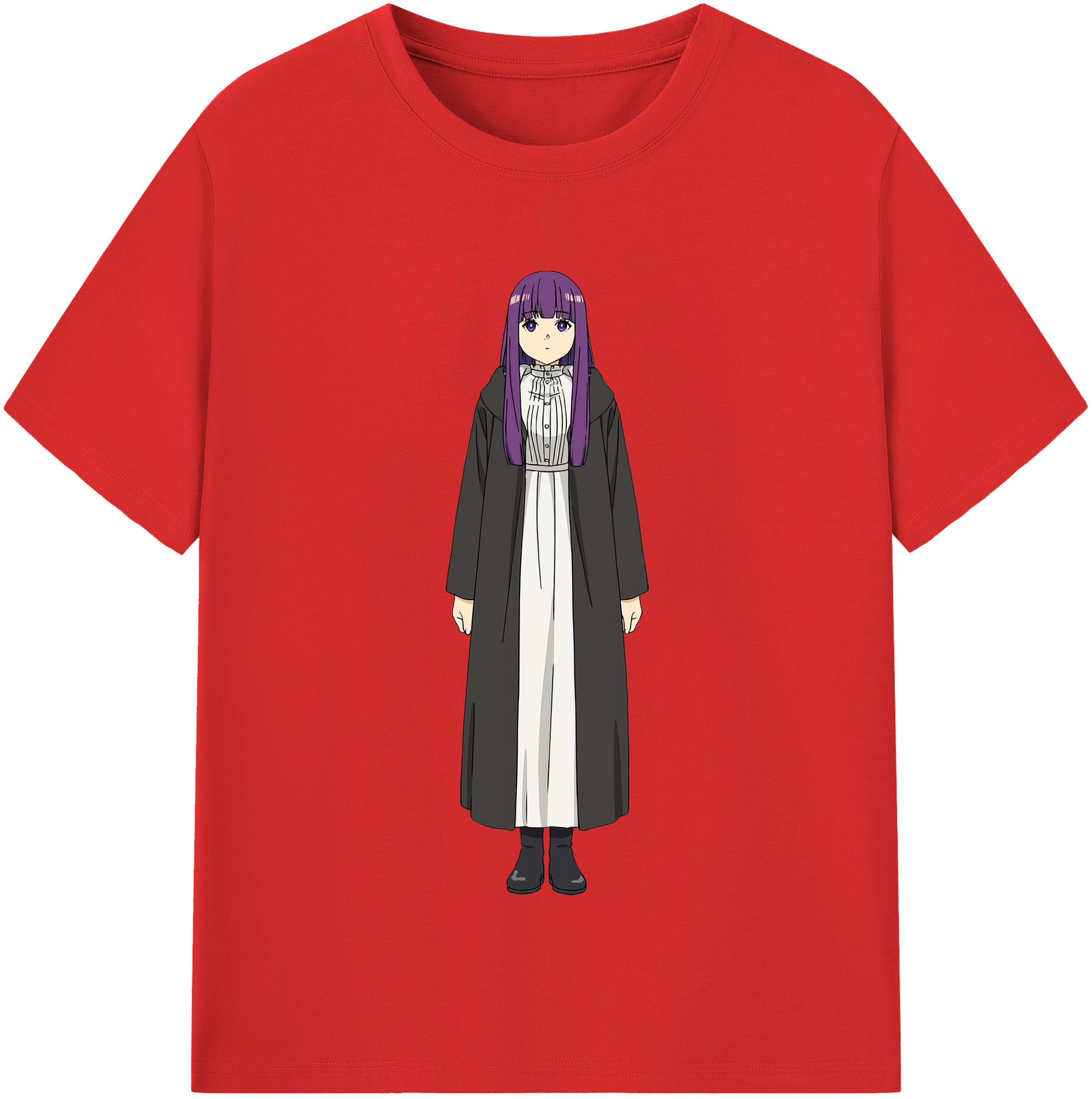 （画像用） 葬送のフリーレン Frieren レディースカジュアルプリントTシャツ（綿100％）