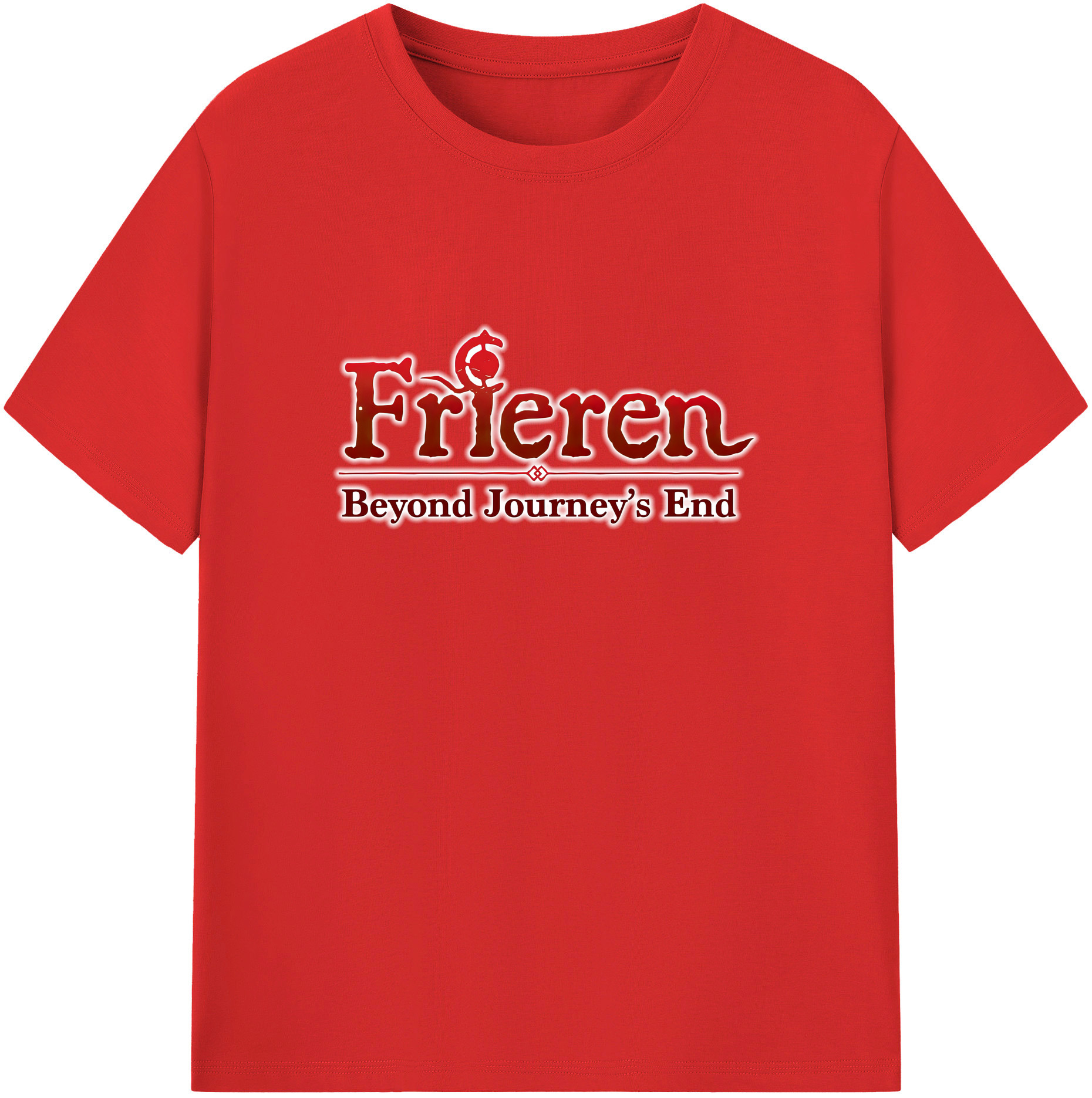 （画像用） 葬送のフリーレン Frieren レディースカジュアルプリントTシャツ（綿100％）
