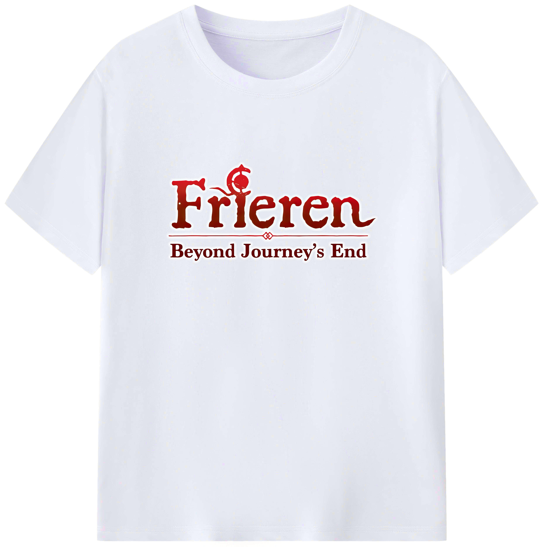 （画像用） 葬送のフリーレン Frieren レディースカジュアルプリントTシャツ（綿100％）