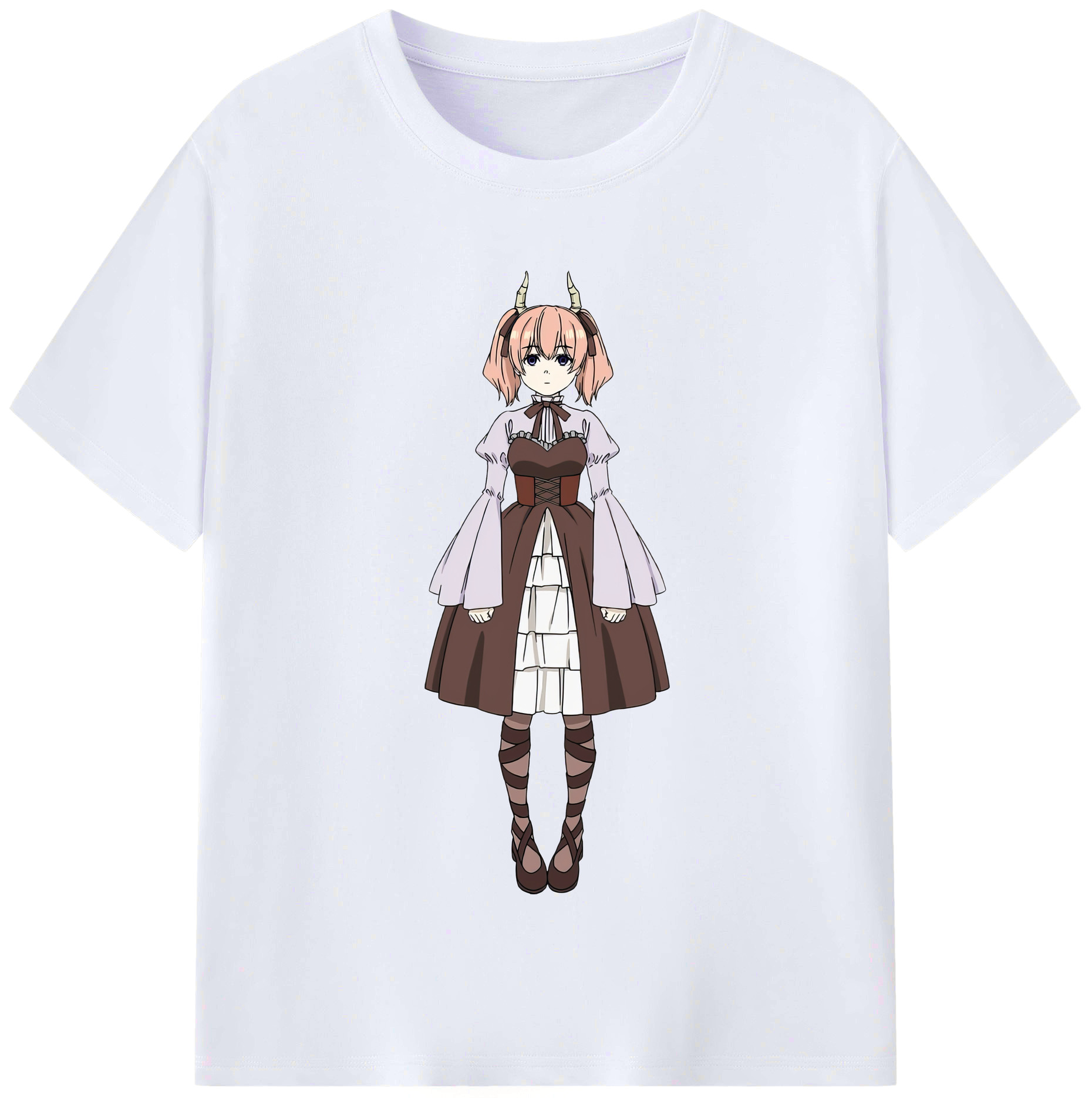 （画像用） 葬送のフリーレン Frieren レディースカジュアルプリントTシャツ（綿100％）