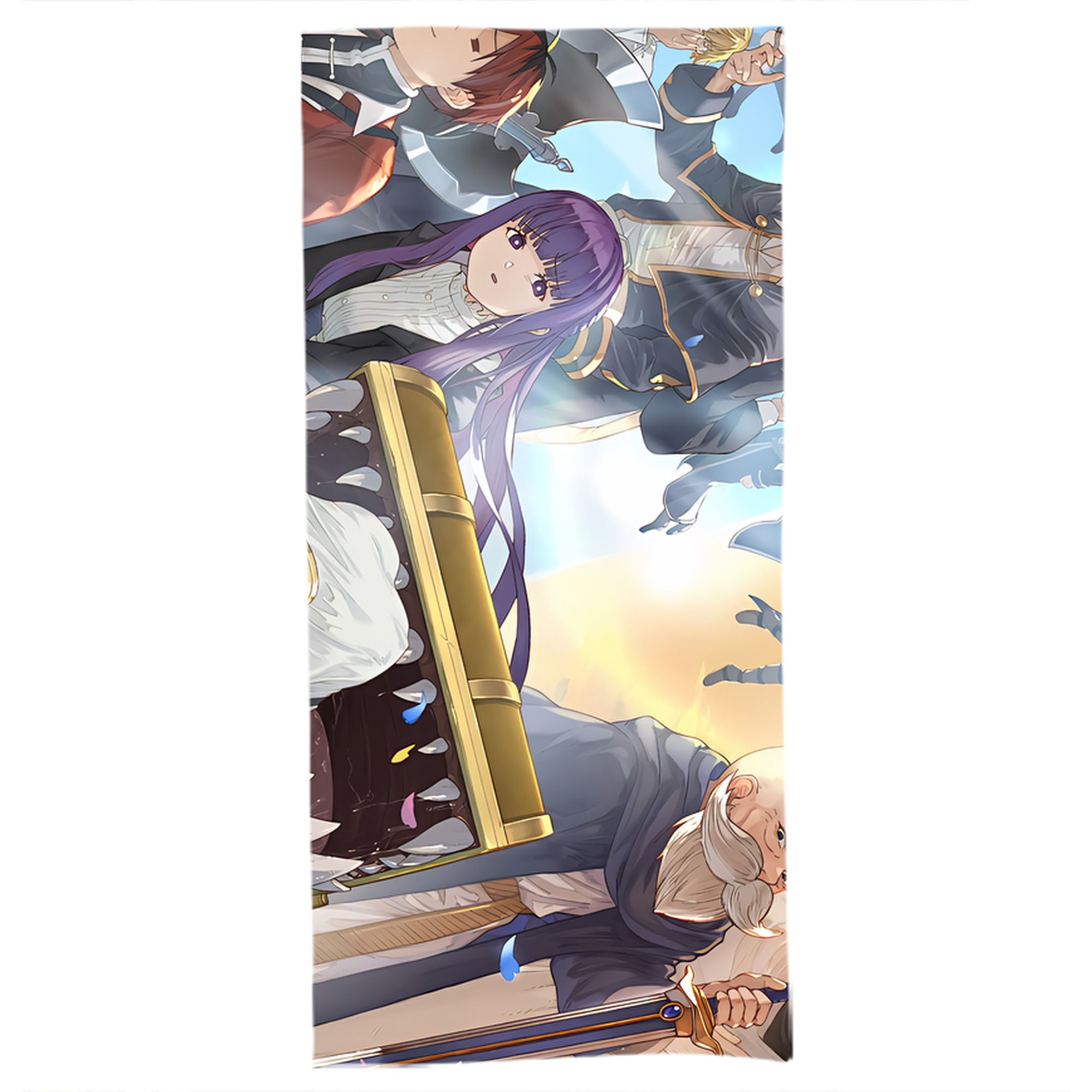 （画像用） 葬送のフリーレン Frieren 大判バスタオル 70×140cm 吸水速乾 柔らかい肌触り