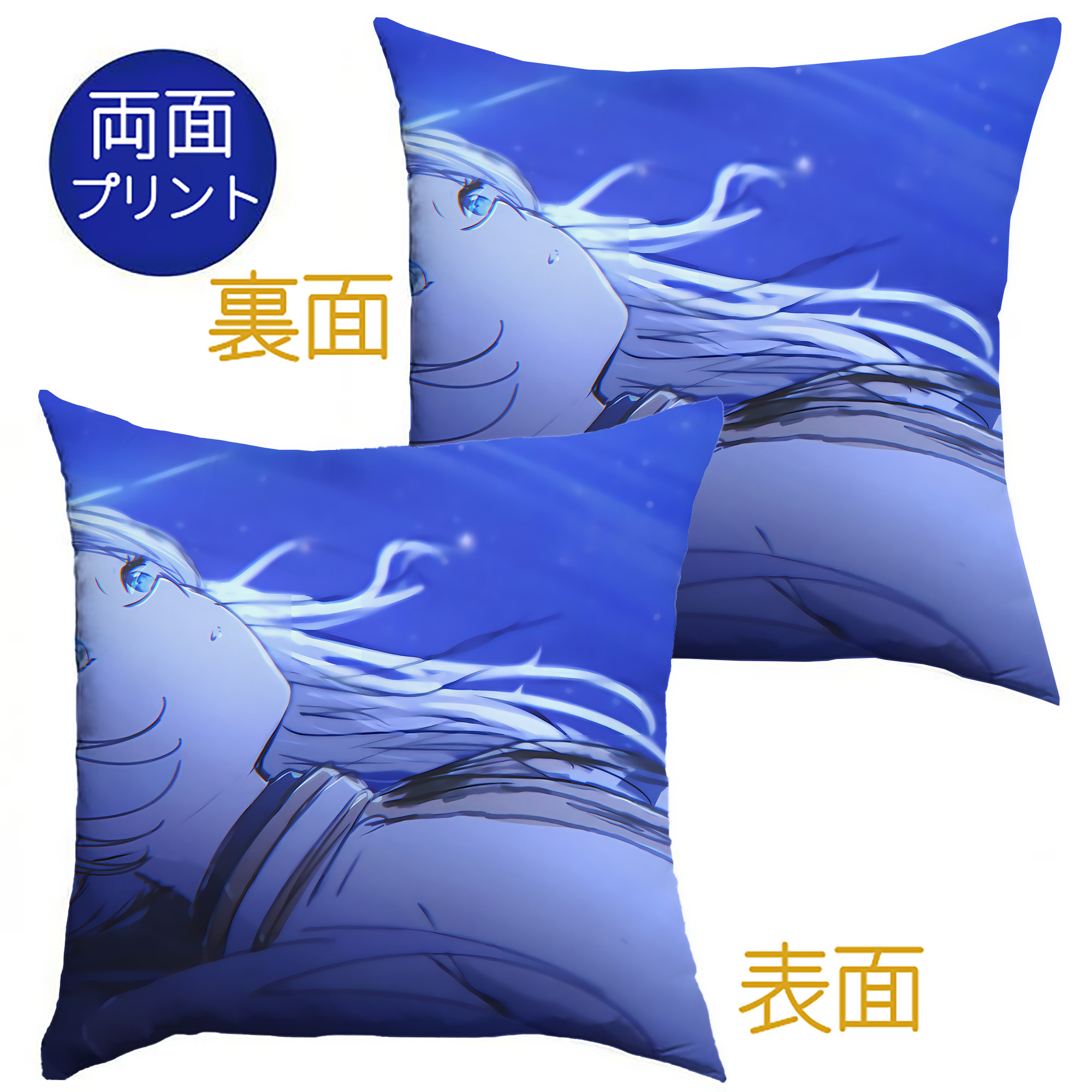 （画像用） 葬送のフリーレン Frieren クッションカバー＆本体セット（ポリエステル素材）