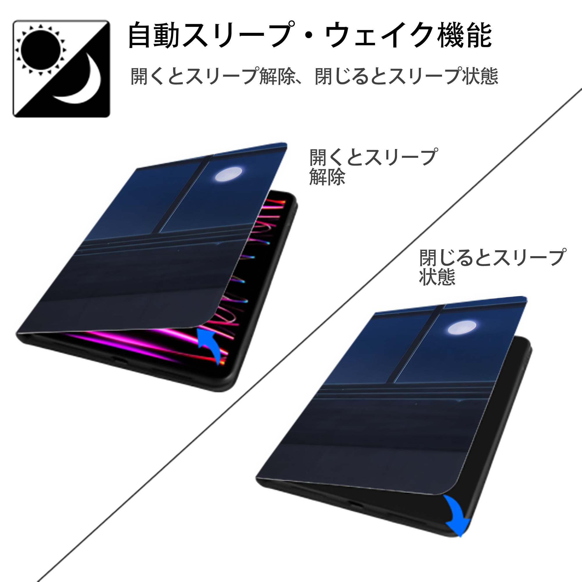 葬送のフリーレン Frieren IPad ケース ブック型 PUレザー TPU 耐衝撃 軽量 薄型 ペン収納なし 全面保護 IPad 各モデル対応
