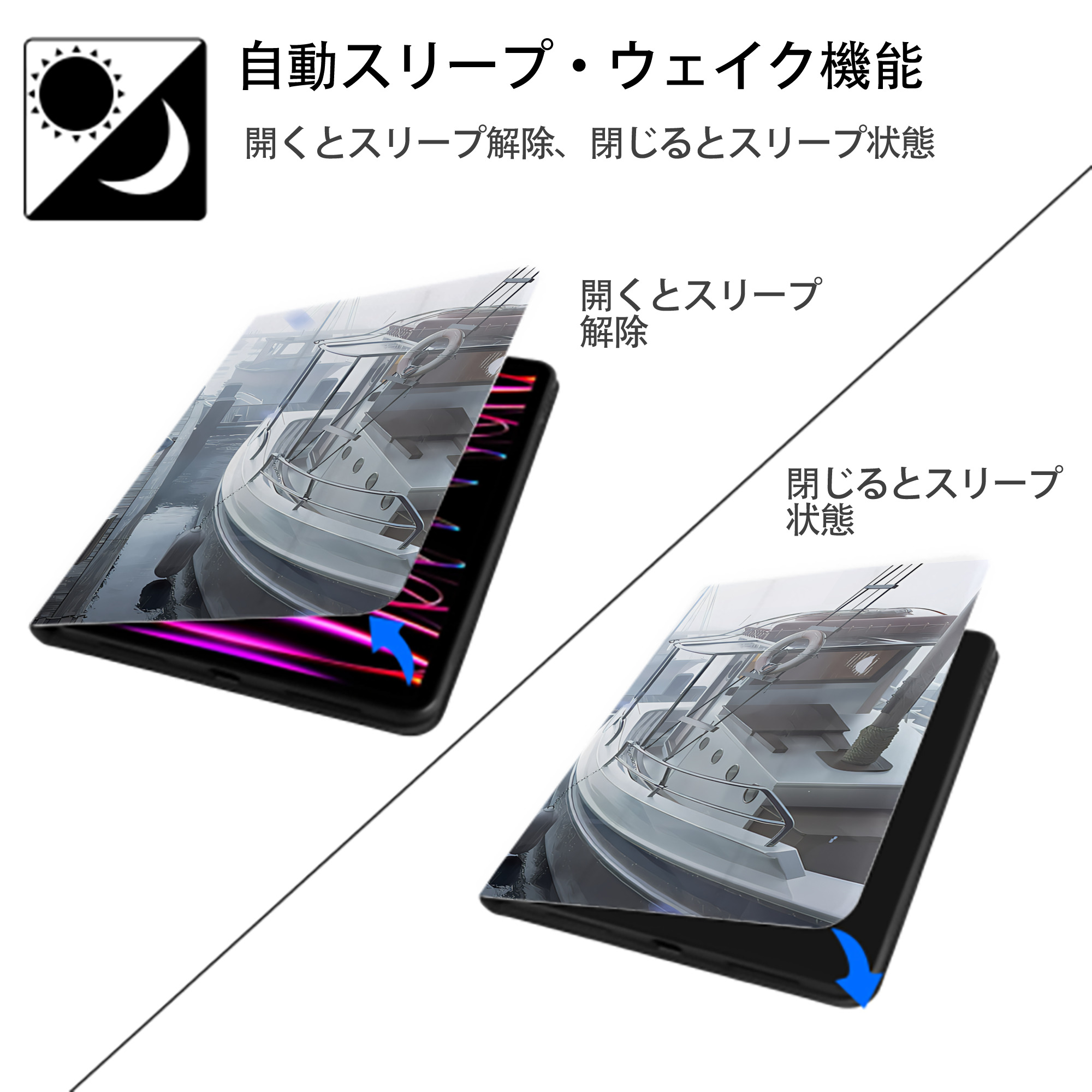 葬送のフリーレン Frieren IPadケース ペンホルダー付き ブックスタイルデザイン