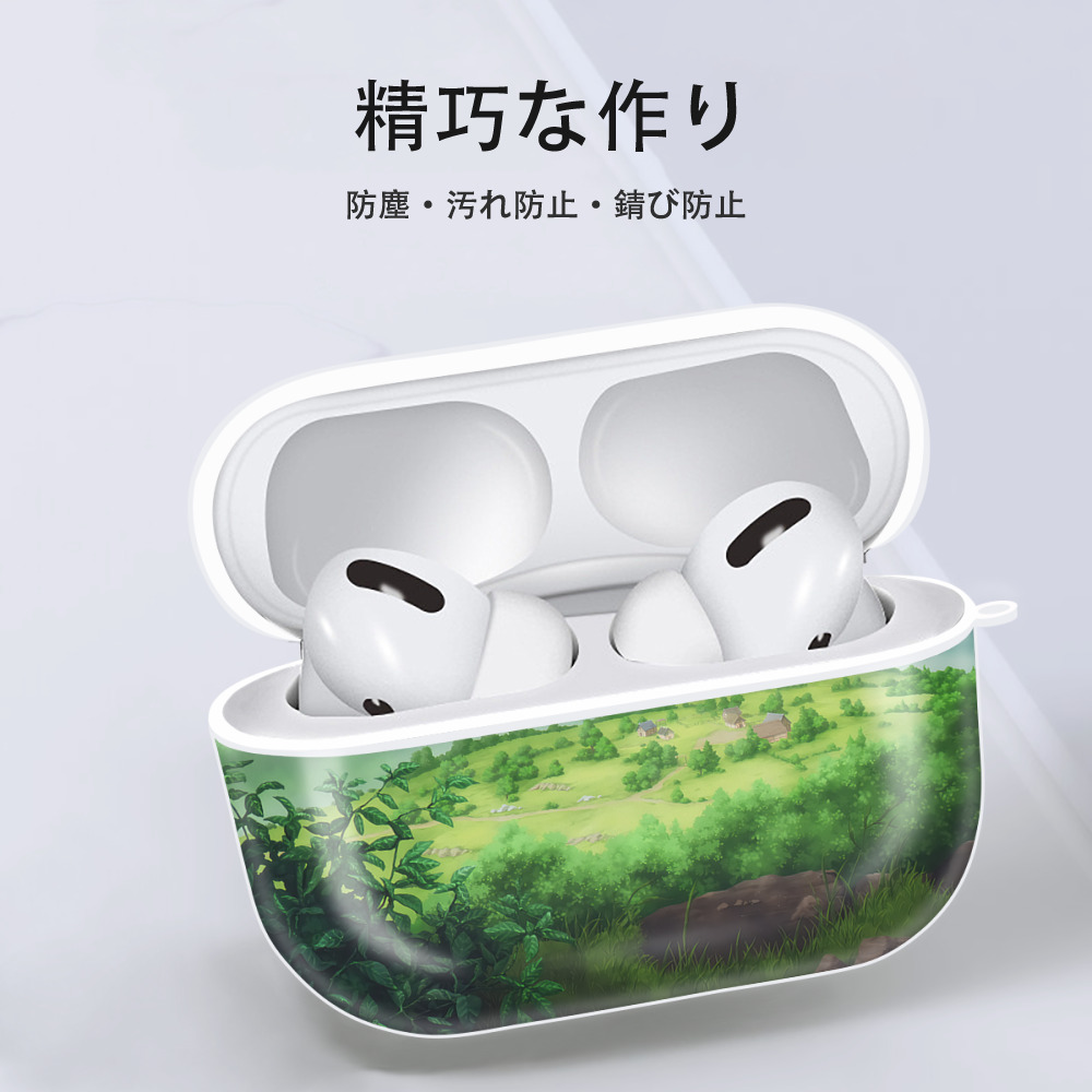 葬送のフリーレン Frieren 【AirPods Pro用】ハードシェル保護ケース 耐衝撃・防指紋・カラビナ付き商品仕様