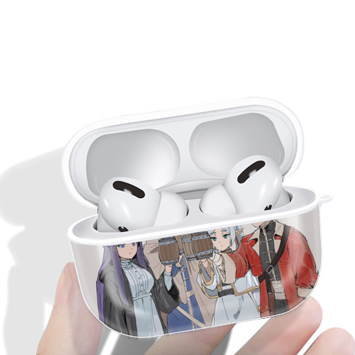 葬送のフリーレン Frieren 【AirPods Pro用】ハードシェル保護ケース 耐衝撃・防指紋・カラビナ付き商品仕様