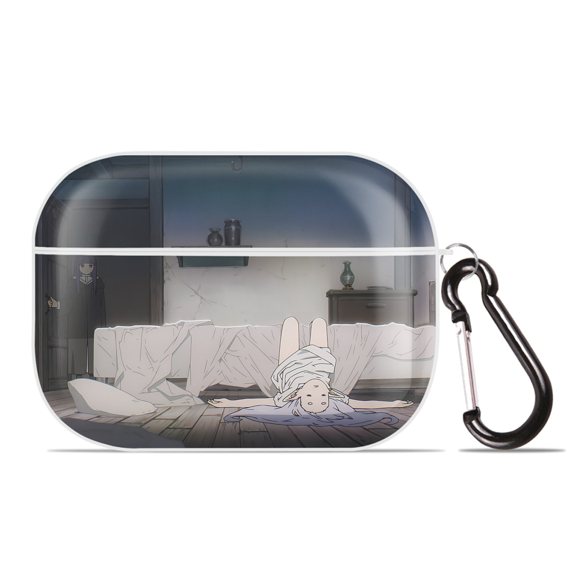 （画像用） 葬送のフリーレン Frieren 【AirPods Pro用】ハードシェル保護ケース 耐衝撃・防指紋・カラビナ付き商品仕様