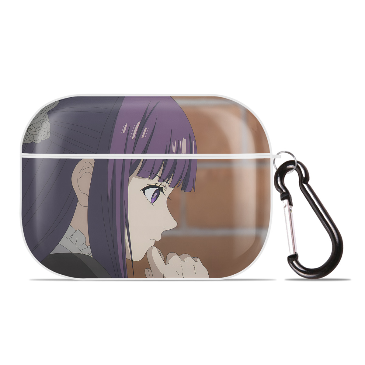 （画像用） 葬送のフリーレン Frieren 【AirPods Pro用】ハードシェル保護ケース 耐衝撃・防指紋・カラビナ付き商品仕様