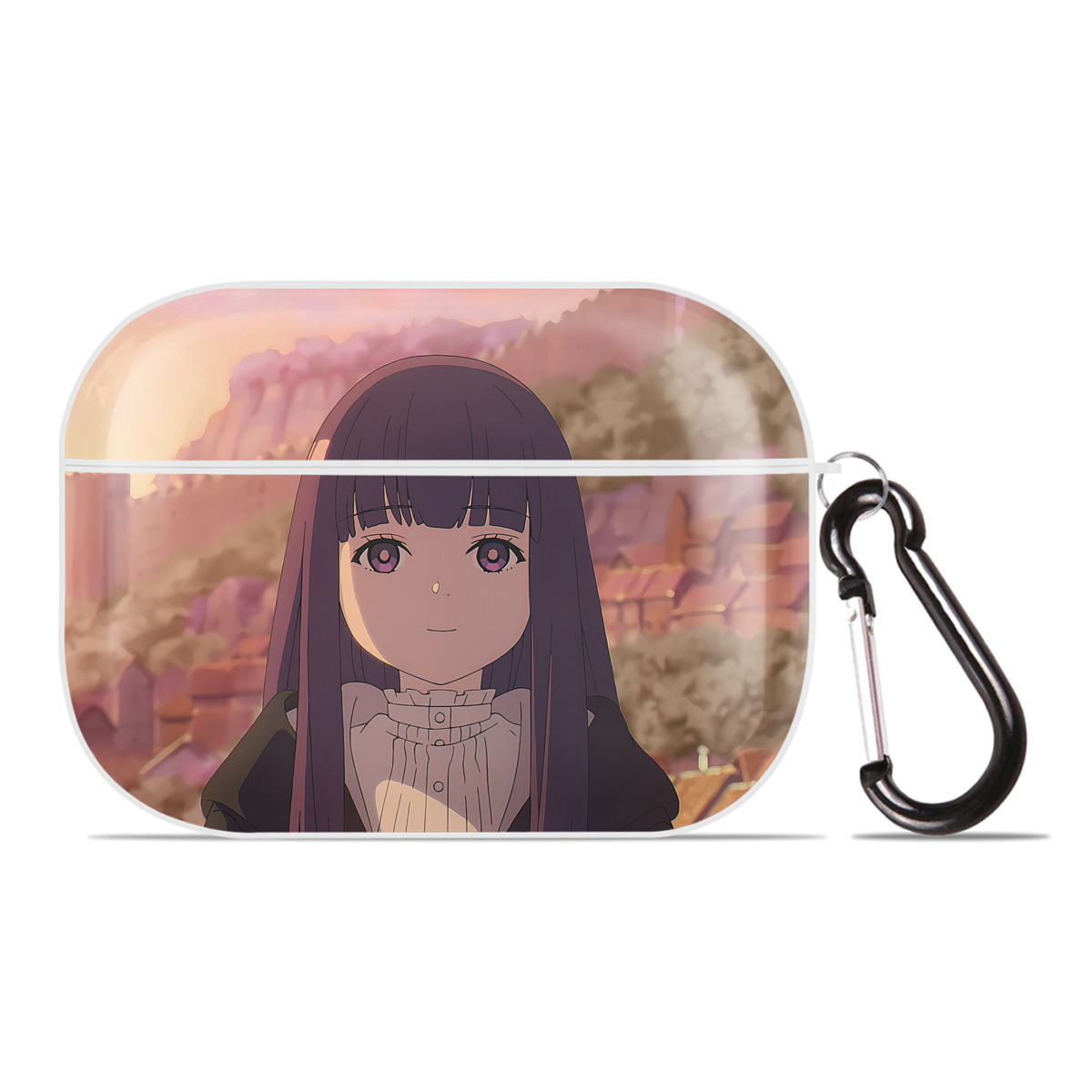 （画像用） 葬送のフリーレン Frieren 【AirPods Pro用】ハードシェル保護ケース 耐衝撃・防指紋・カラビナ付き商品仕様