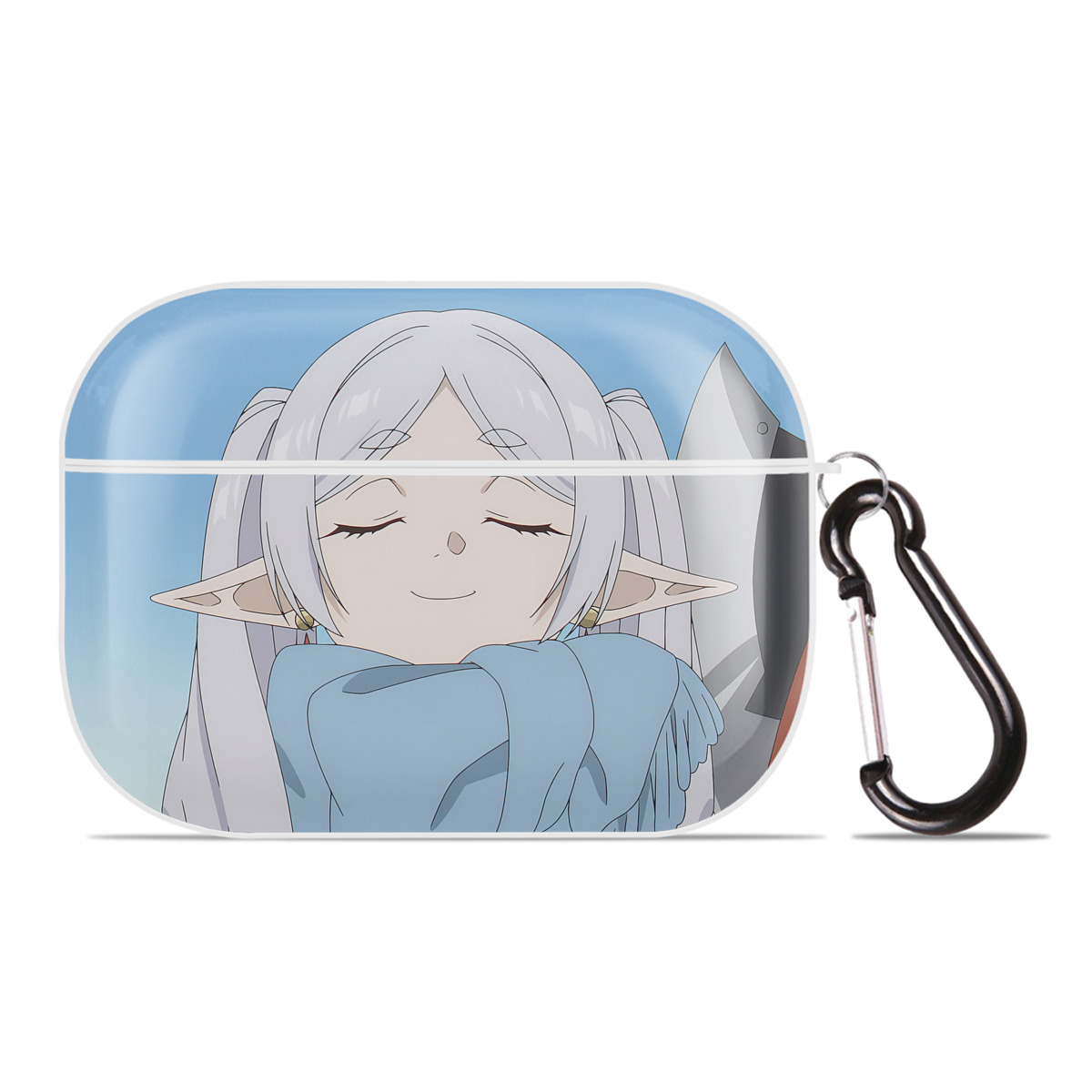 （画像用） 葬送のフリーレン Frieren 【AirPods Pro用】ハードシェル保護ケース 耐衝撃・防指紋・カラビナ付き商品仕様