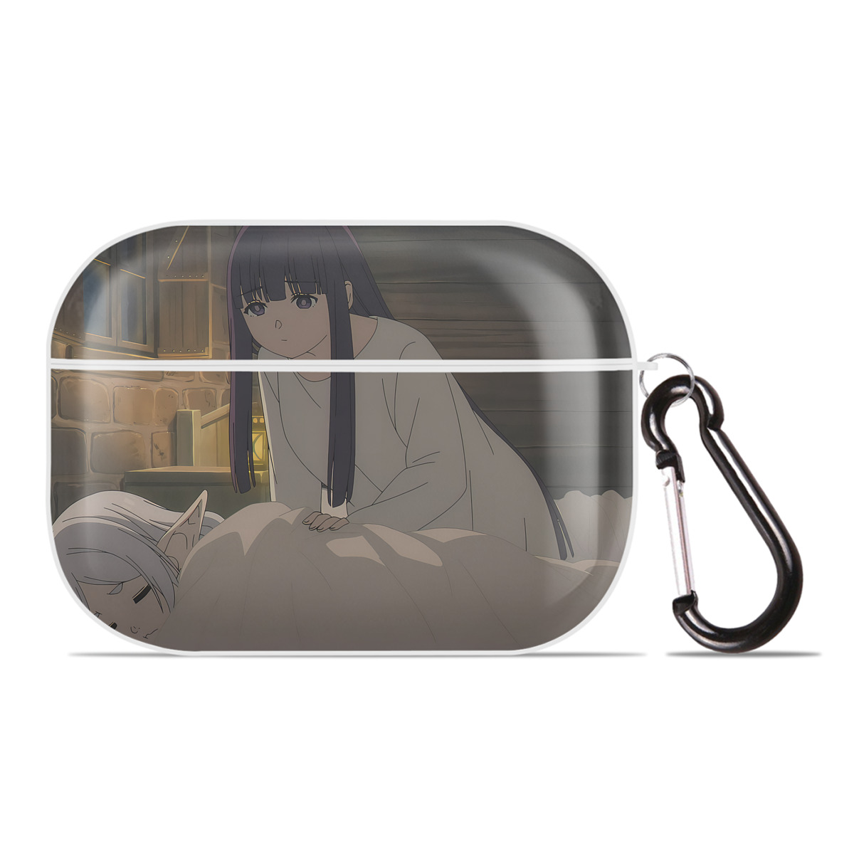 （画像用） 葬送のフリーレン Frieren 【AirPods Pro用】ハードシェル保護ケース 耐衝撃・防指紋・カラビナ付き商品仕様