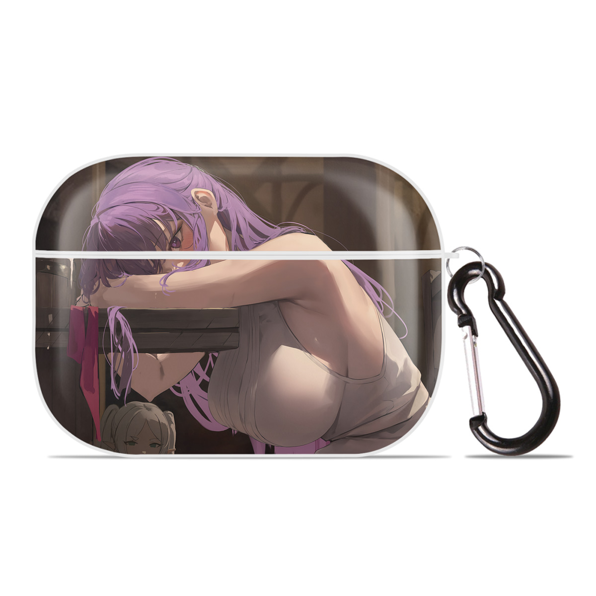 （画像用） 葬送のフリーレン Frieren 【AirPods Pro用】ハードシェル保護ケース 耐衝撃・防指紋・カラビナ付き商品仕様