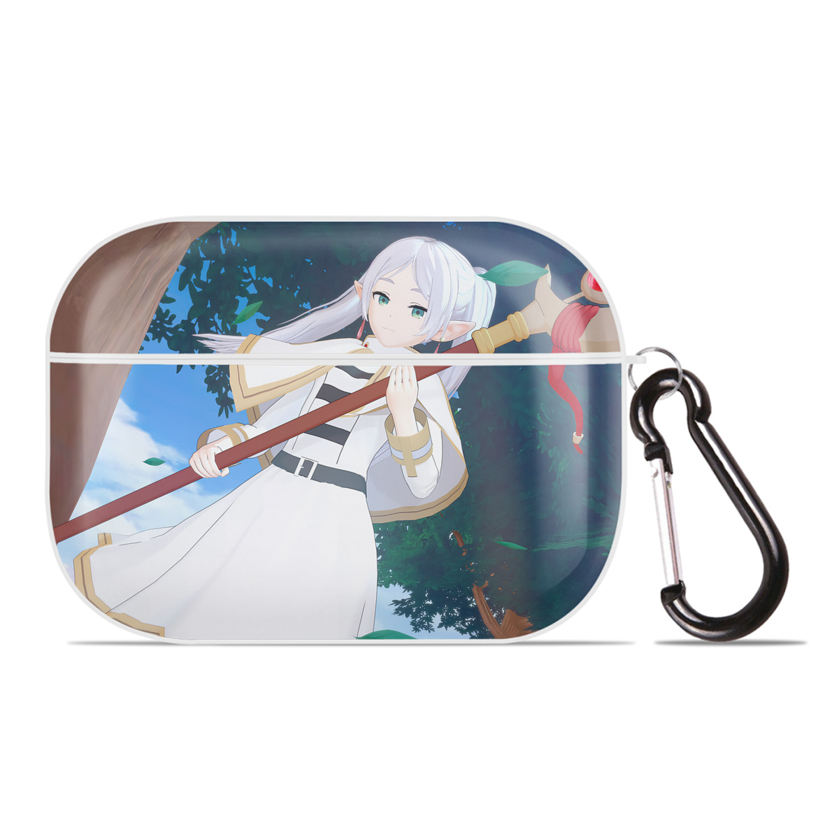 （画像用） 葬送のフリーレン Frieren 【AirPods Pro用】ハードシェル保護ケース 耐衝撃・防指紋・カラビナ付き商品仕様