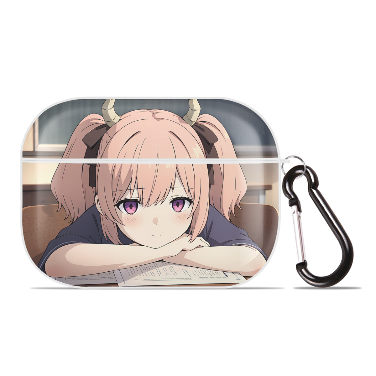 （画像用） 葬送のフリーレン Frieren 【AirPods Pro用】ハードシェル保護ケース 耐衝撃・防指紋・カラビナ付き商品仕様