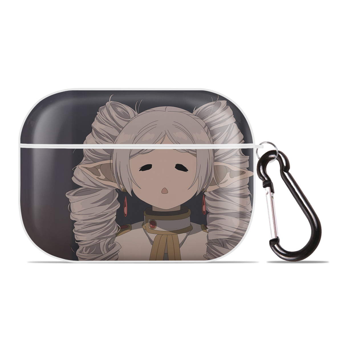 （画像用） 葬送のフリーレン Frieren 【AirPods Pro用】ハードシェル保護ケース 耐衝撃・防指紋・カラビナ付き商品仕様