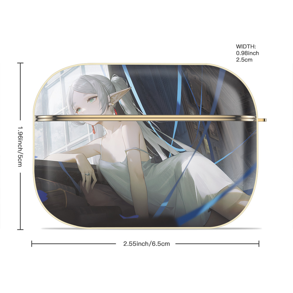 葬送のフリーレン Frieren 【AirPods Pro用】ハードシェル保護ケース｜耐衝撃・防指紋・カラビナ付き商品仕様
