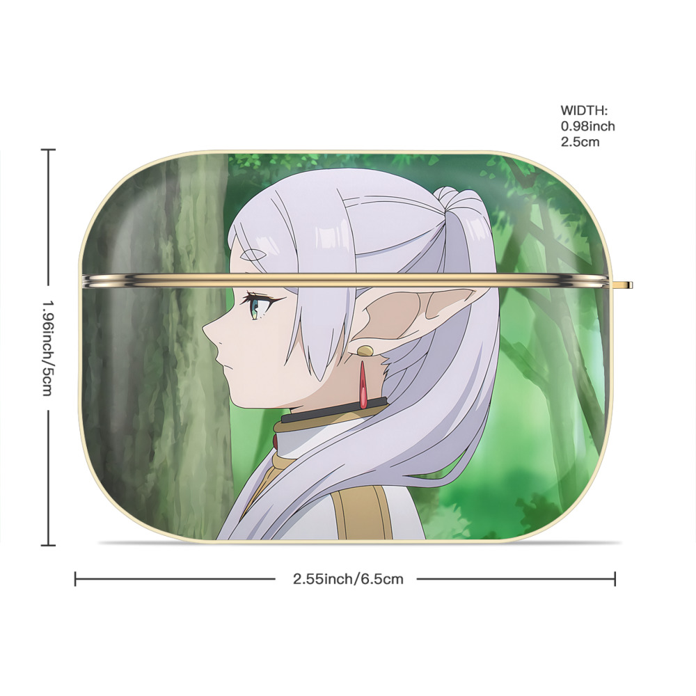 葬送のフリーレン Frieren 【AirPods Pro用】ハードシェル保護ケース｜耐衝撃・防指紋・カラビナ付き商品仕様