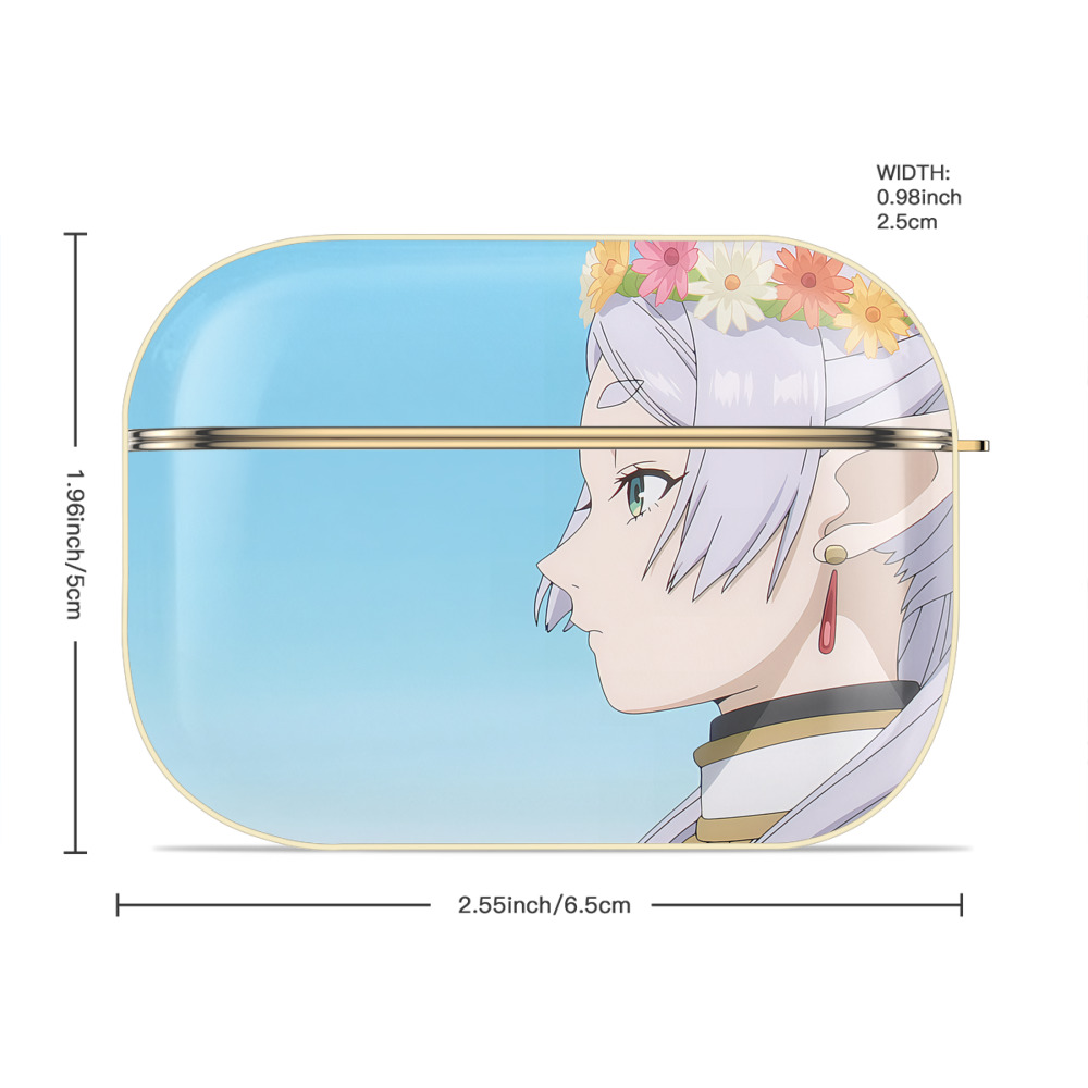 葬送のフリーレン Frieren 【AirPods Pro用】ハードシェル保護ケース｜耐衝撃・防指紋・カラビナ付き商品仕様