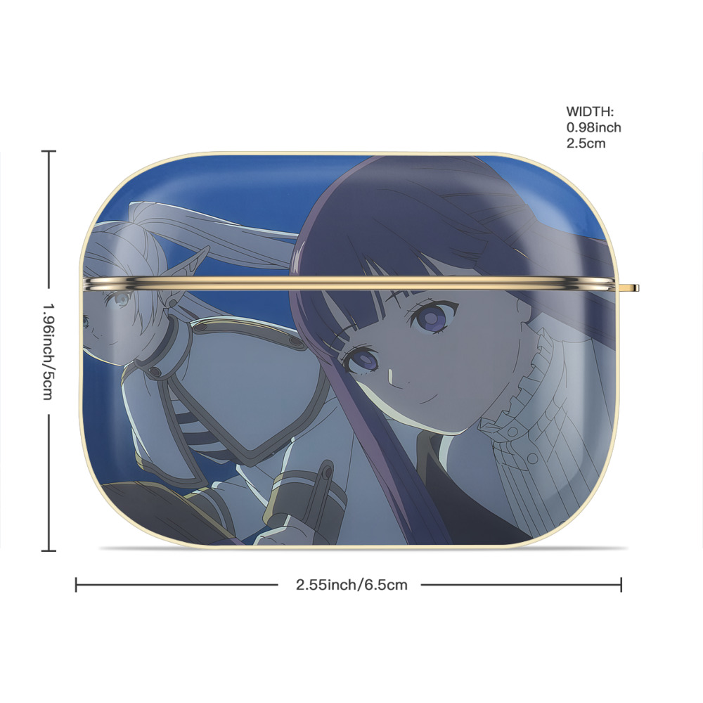 葬送のフリーレン Frieren 【AirPods Pro用】ハードシェル保護ケース｜耐衝撃・防指紋・カラビナ付き商品仕様