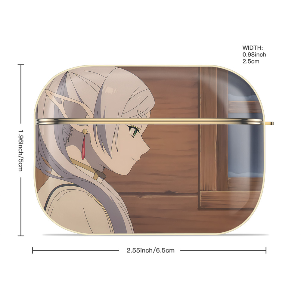 葬送のフリーレン Frieren 【AirPods Pro用】ハードシェル保護ケース｜耐衝撃・防指紋・カラビナ付き商品仕様