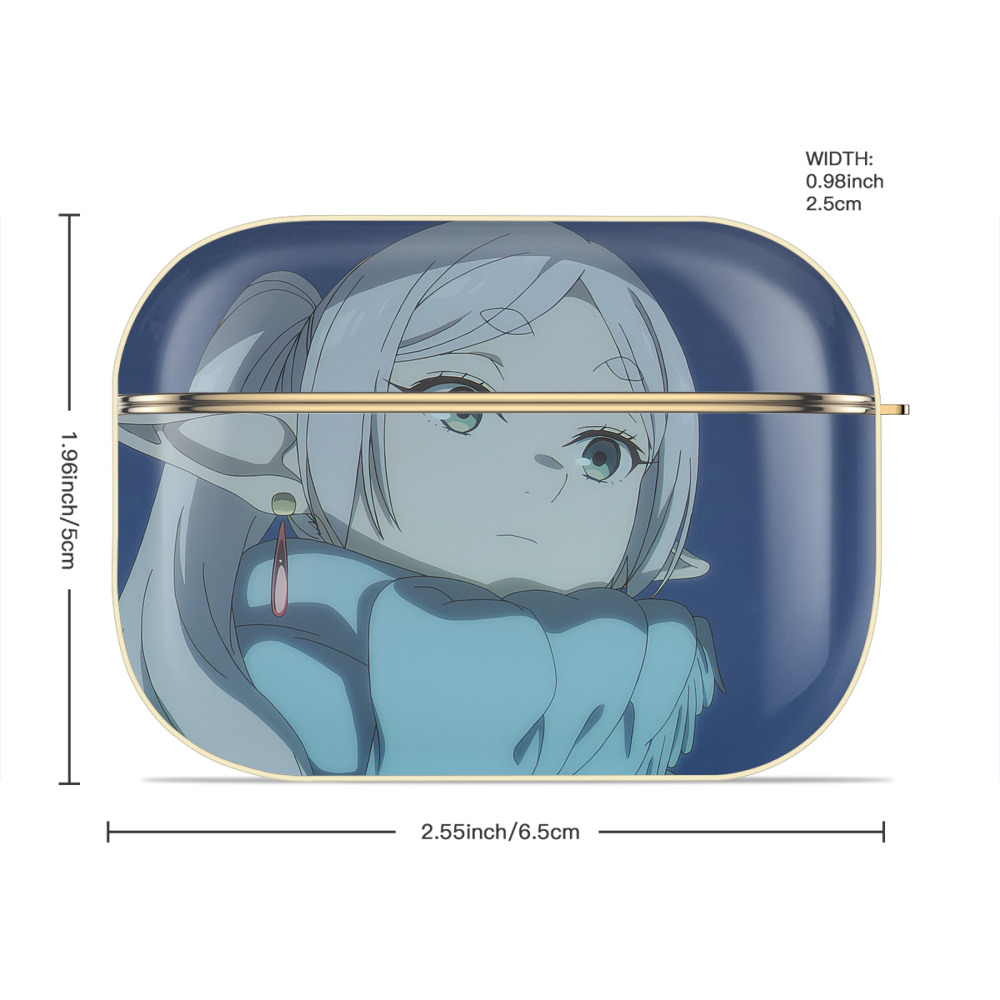 葬送のフリーレン Frieren 【AirPods Pro用】ハードシェル保護ケース｜耐衝撃・防指紋・カラビナ付き商品仕様