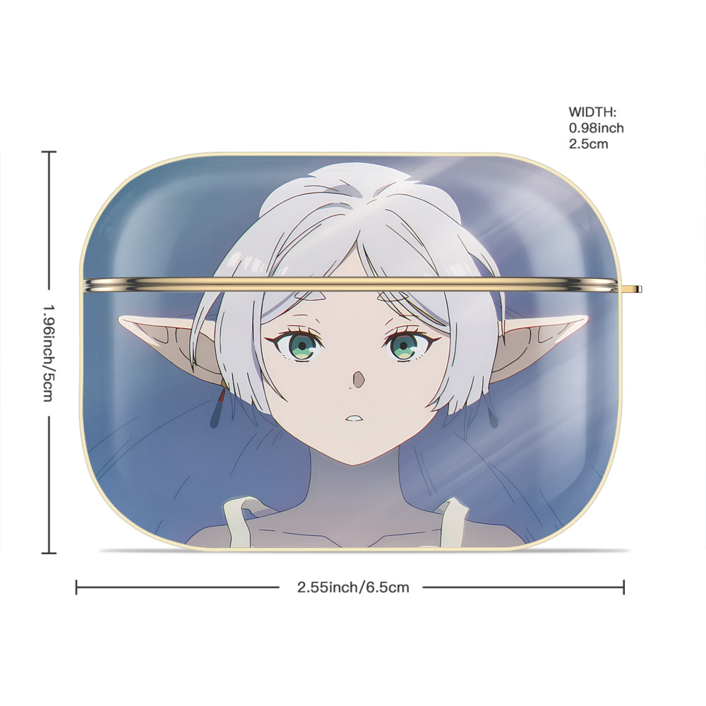 葬送のフリーレン Frieren 【AirPods Pro用】ハードシェル保護ケース｜耐衝撃・防指紋・カラビナ付き商品仕様