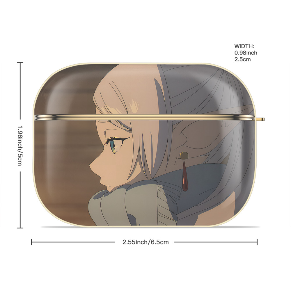 葬送のフリーレン Frieren 【AirPods Pro用】ハードシェル保護ケース｜耐衝撃・防指紋・カラビナ付き商品仕様