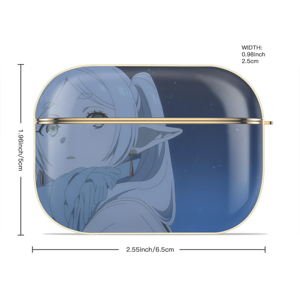 葬送のフリーレン Frieren 【AirPods Pro用】ハードシェル保護ケース｜耐衝撃・防指紋・カラビナ付き商品仕様