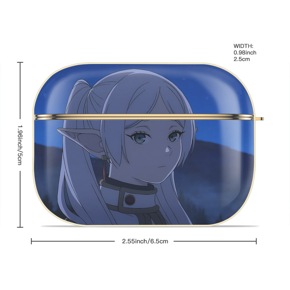 葬送のフリーレン Frieren 【AirPods Pro用】ハードシェル保護ケース｜耐衝撃・防指紋・カラビナ付き商品仕様