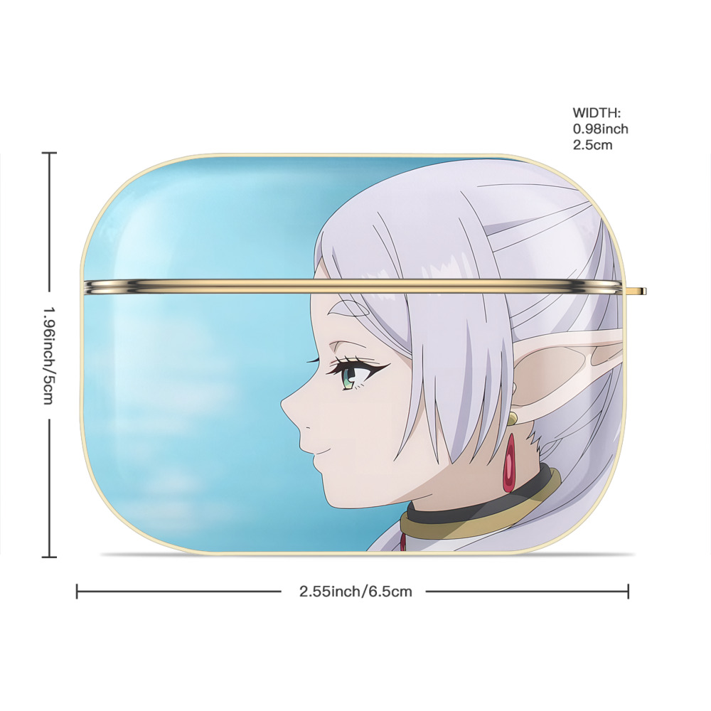 葬送のフリーレン Frieren 【AirPods Pro用】ハードシェル保護ケース｜耐衝撃・防指紋・カラビナ付き商品仕様