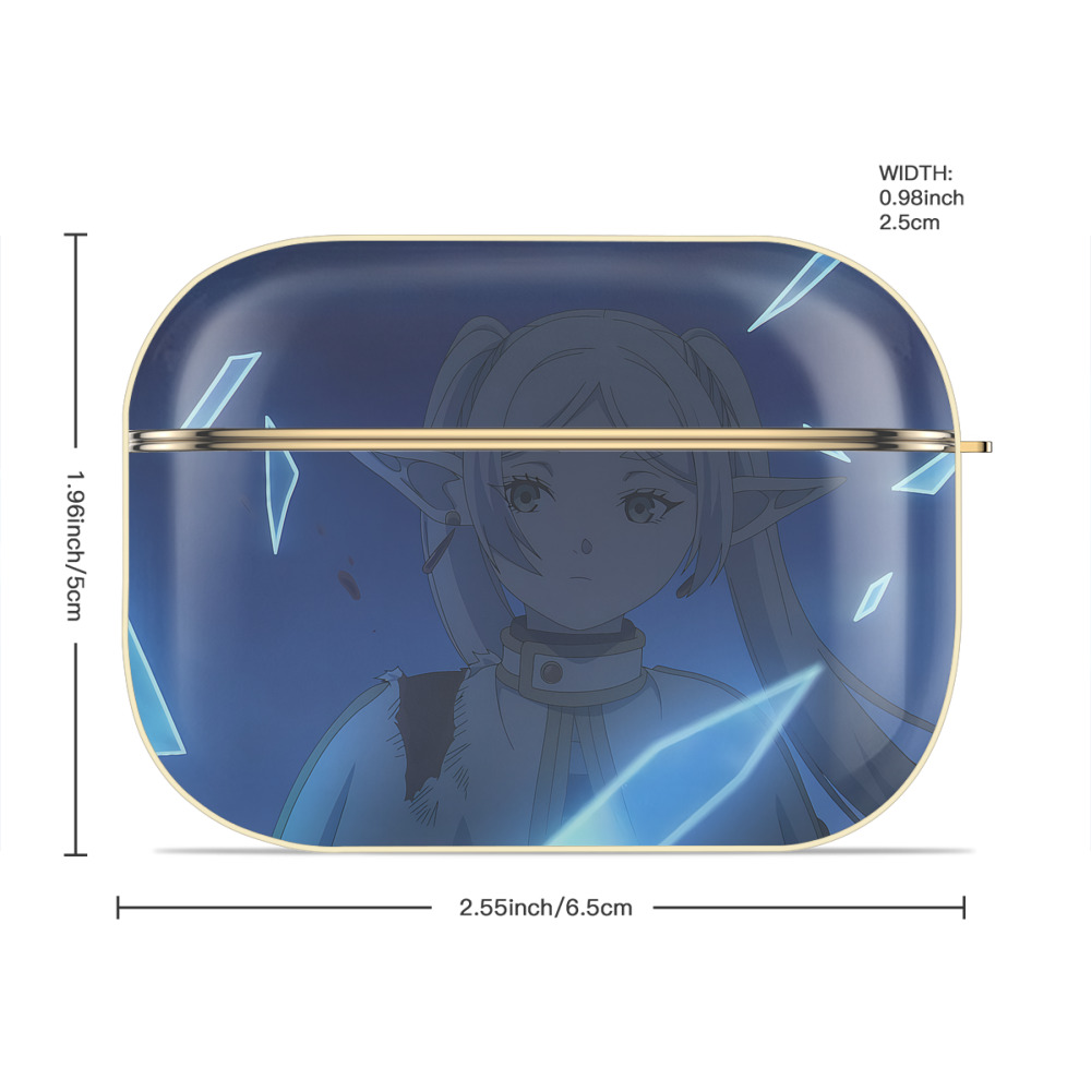 葬送のフリーレン Frieren 【AirPods Pro用】ハードシェル保護ケース｜耐衝撃・防指紋・カラビナ付き商品仕様