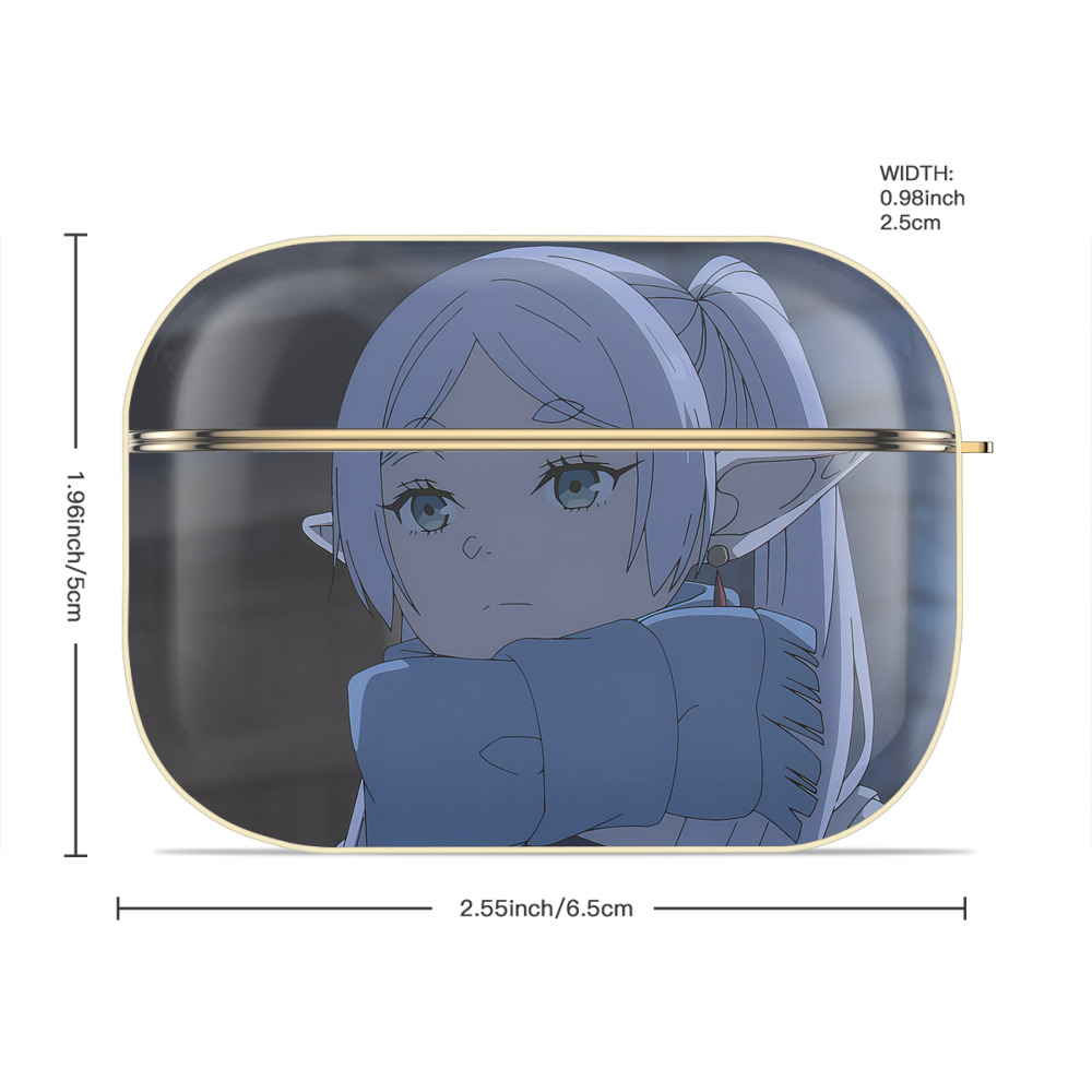 葬送のフリーレン Frieren 【AirPods Pro用】ハードシェル保護ケース｜耐衝撃・防指紋・カラビナ付き商品仕様