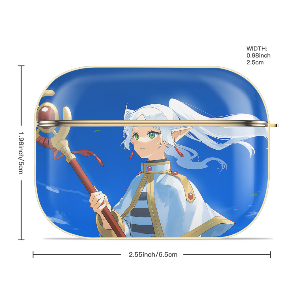 葬送のフリーレン Frieren 【AirPods Pro用】ハードシェル保護ケース｜耐衝撃・防指紋・カラビナ付き商品仕様