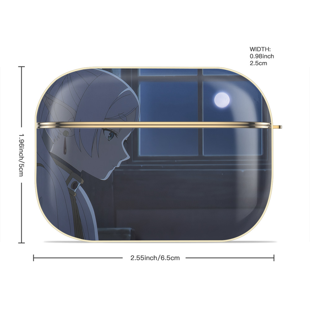 葬送のフリーレン Frieren 【AirPods Pro用】ハードシェル保護ケース｜耐衝撃・防指紋・カラビナ付き商品仕様