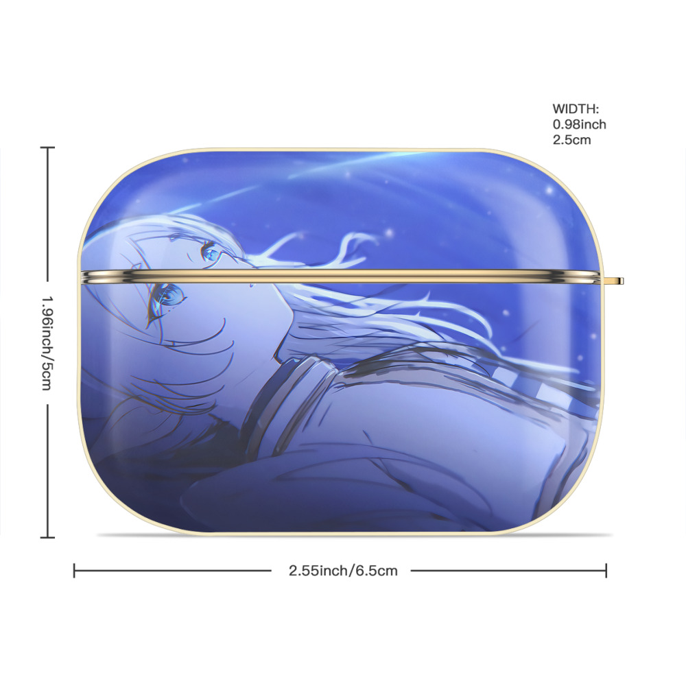葬送のフリーレン Frieren 【AirPods Pro用】ハードシェル保護ケース｜耐衝撃・防指紋・カラビナ付き商品仕様
