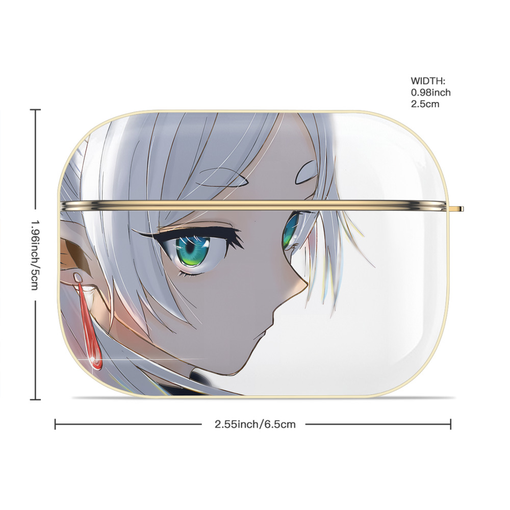 葬送のフリーレン Frieren 【AirPods Pro用】ハードシェル保護ケース｜耐衝撃・防指紋・カラビナ付き商品仕様