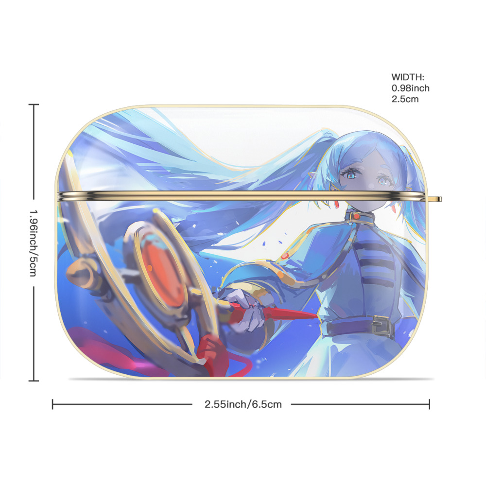 葬送のフリーレン Frieren 【AirPods Pro用】ハードシェル保護ケース｜耐衝撃・防指紋・カラビナ付き商品仕様