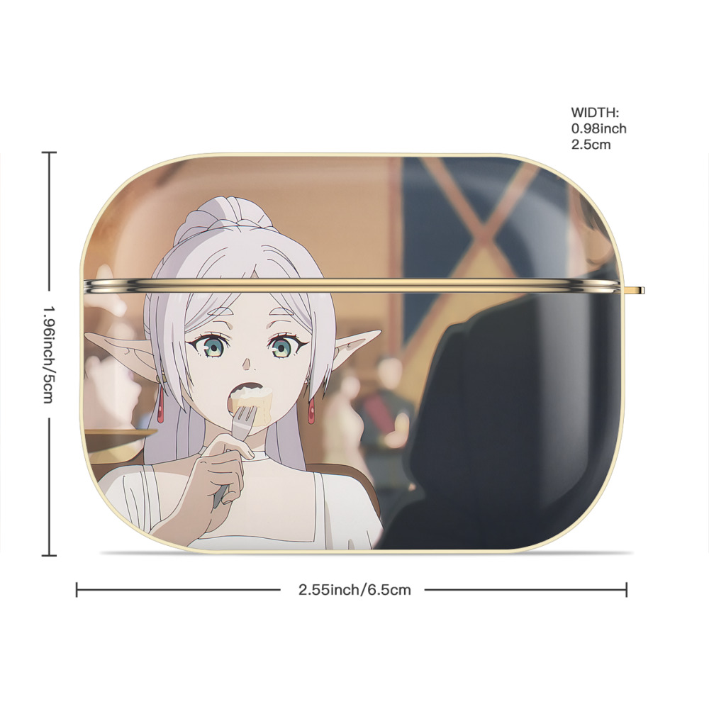 葬送のフリーレン Frieren 【AirPods Pro用】ハードシェル保護ケース｜耐衝撃・防指紋・カラビナ付き商品仕様