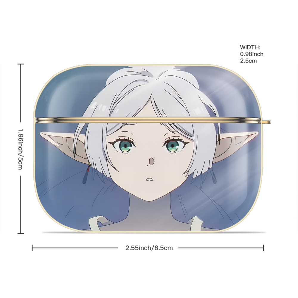 葬送のフリーレン Frieren 【AirPods Pro用】ハードシェル保護ケース｜耐衝撃・防指紋・カラビナ付き商品仕様