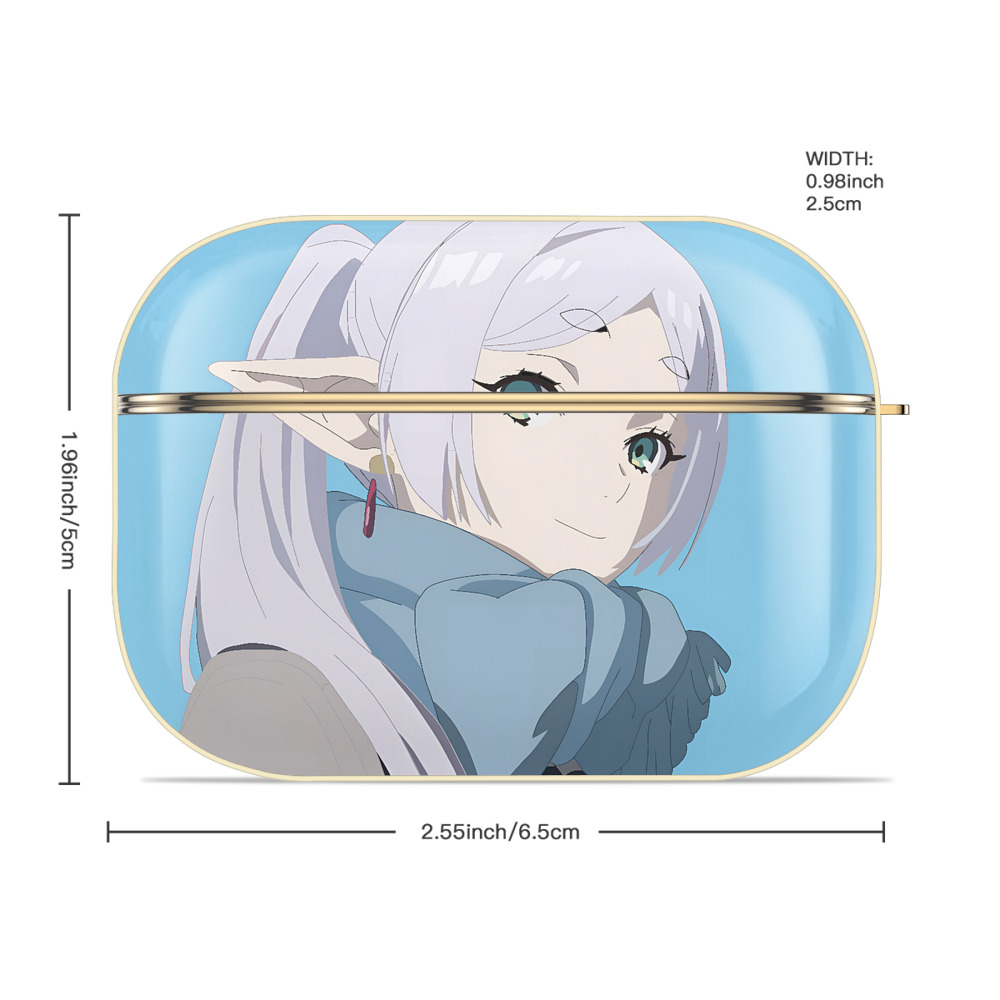 葬送のフリーレン Frieren 【AirPods Pro用】ハードシェル保護ケース｜耐衝撃・防指紋・カラビナ付き商品仕様