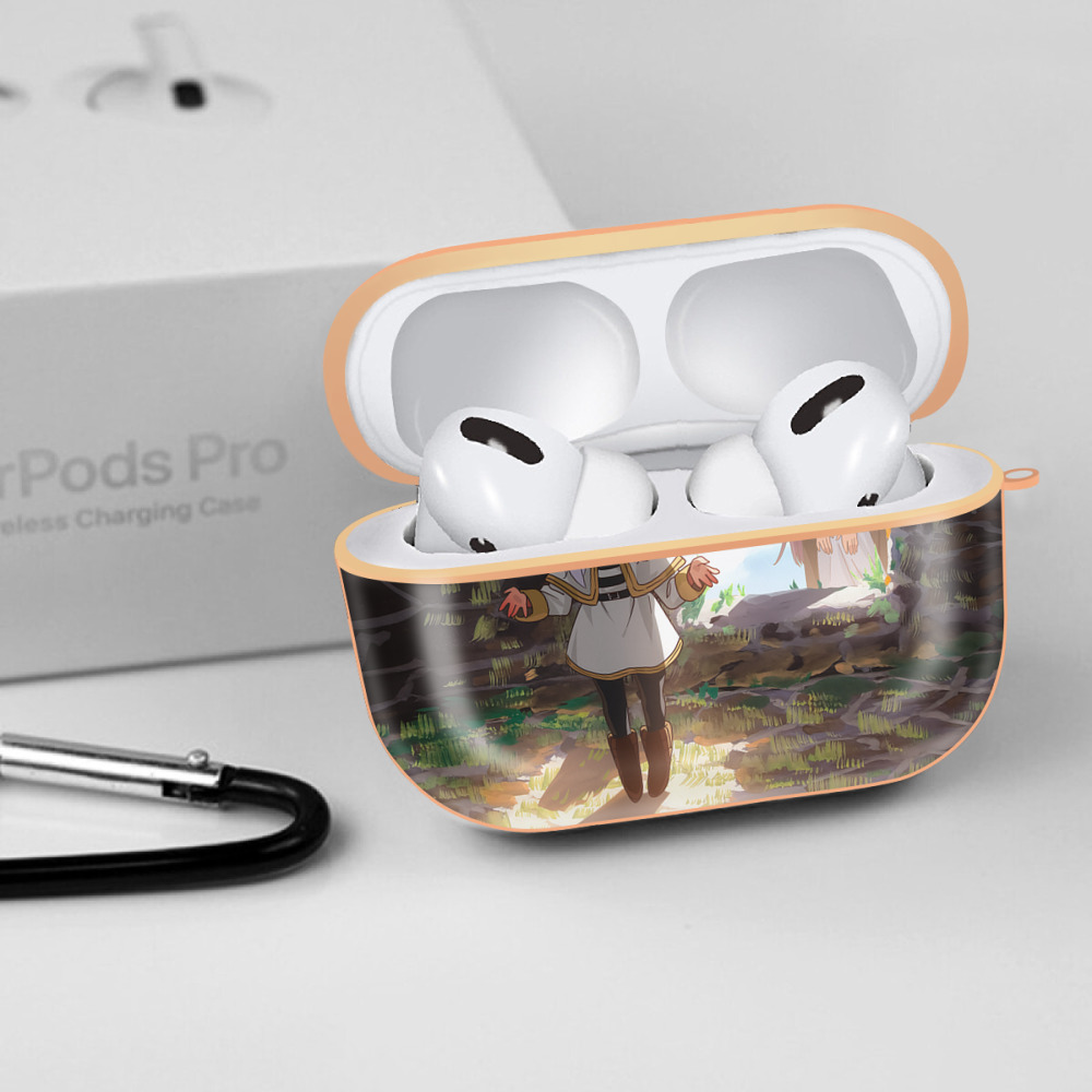 葬送のフリーレン Frieren 【AirPods Pro用】ハードシェル保護ケース｜耐衝撃・防指紋・カラビナ付き商品仕様