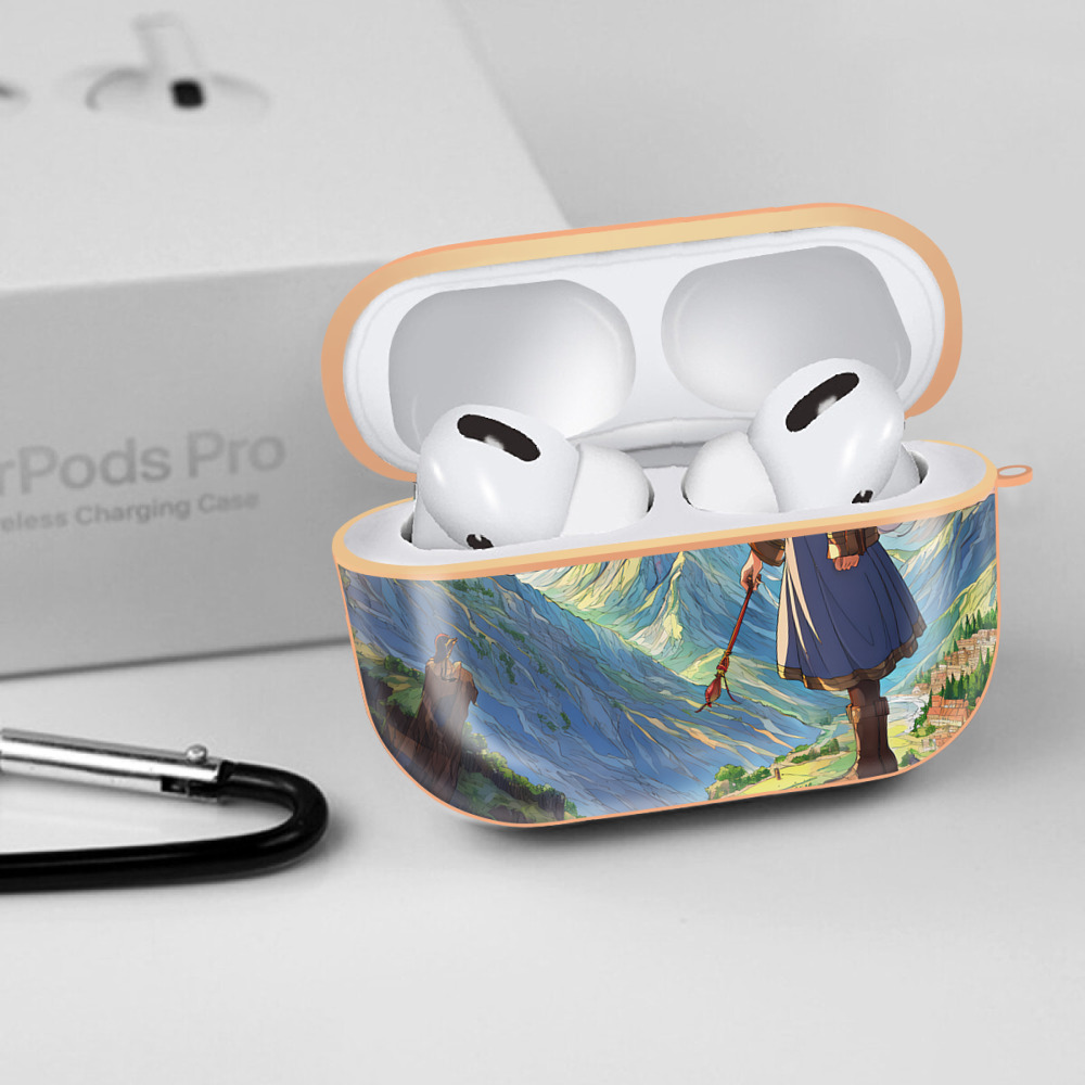 葬送のフリーレン Frieren 【AirPods Pro用】ハードシェル保護ケース｜耐衝撃・防指紋・カラビナ付き商品仕様