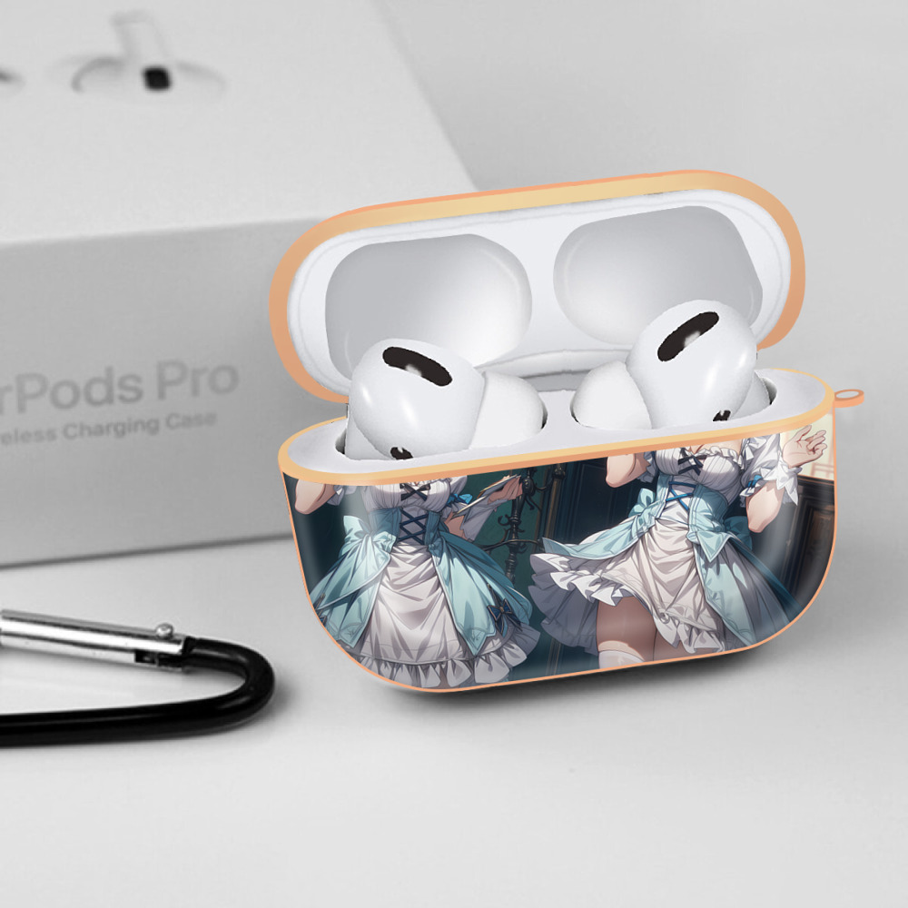 葬送のフリーレン Frieren 【AirPods Pro用】ハードシェル保護ケース｜耐衝撃・防指紋・カラビナ付き商品仕様
