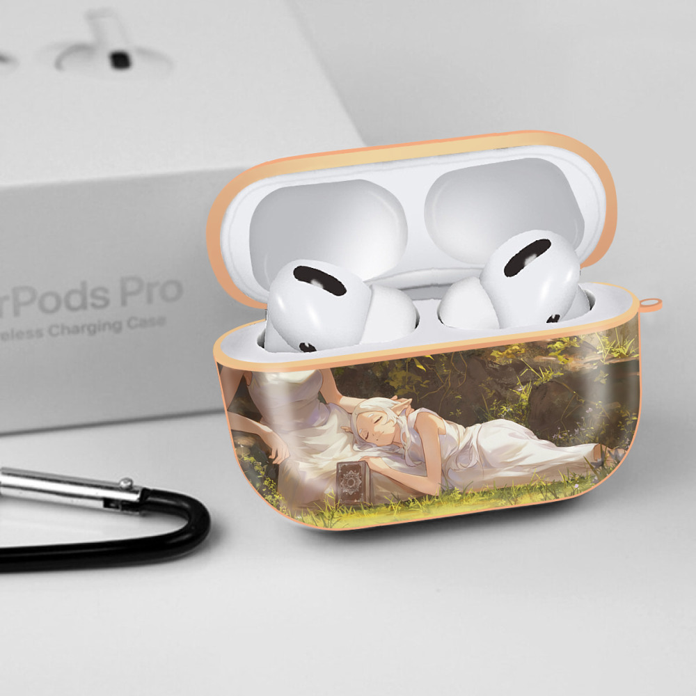葬送のフリーレン Frieren 【AirPods Pro用】ハードシェル保護ケース｜耐衝撃・防指紋・カラビナ付き商品仕様