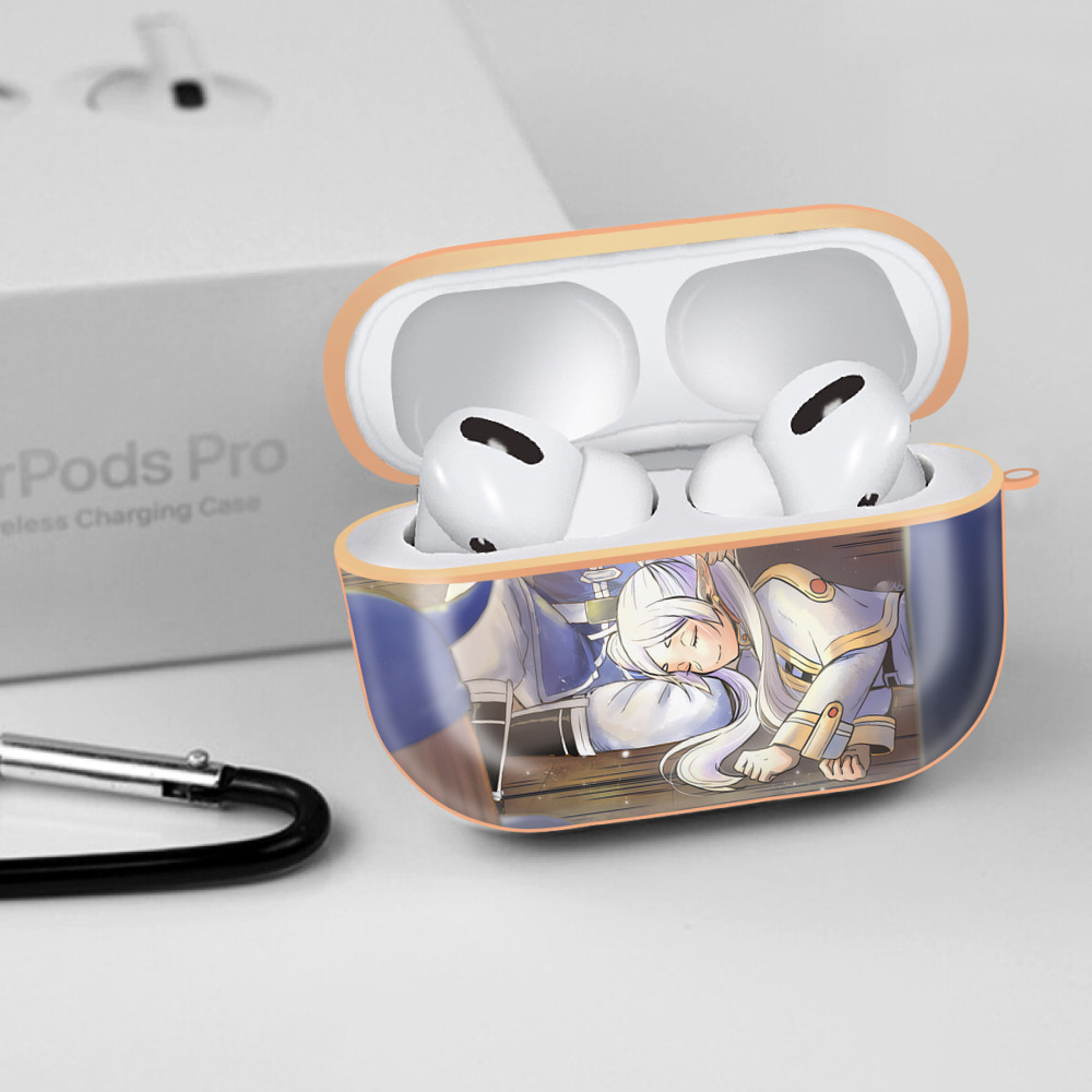 葬送のフリーレン Frieren 【AirPods Pro用】ハードシェル保護ケース｜耐衝撃・防指紋・カラビナ付き商品仕様