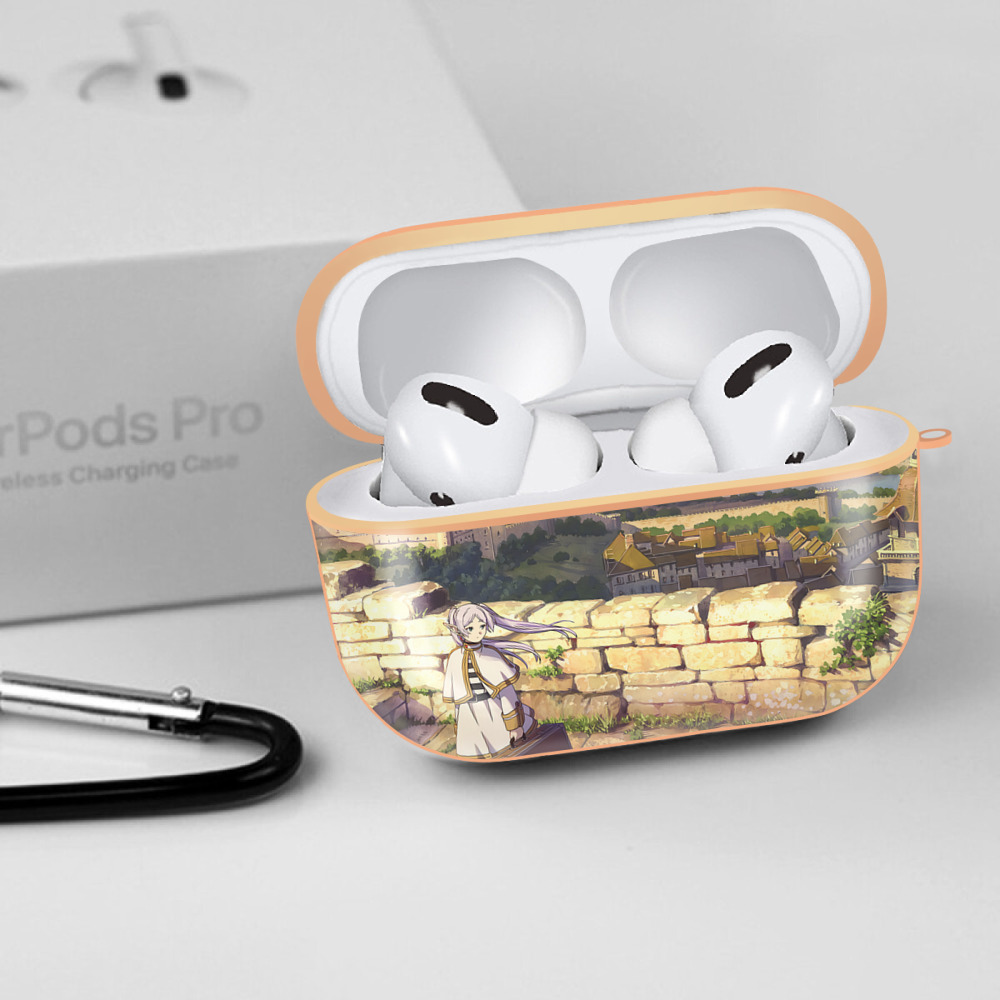 葬送のフリーレン Frieren 【AirPods Pro用】ハードシェル保護ケース｜耐衝撃・防指紋・カラビナ付き商品仕様